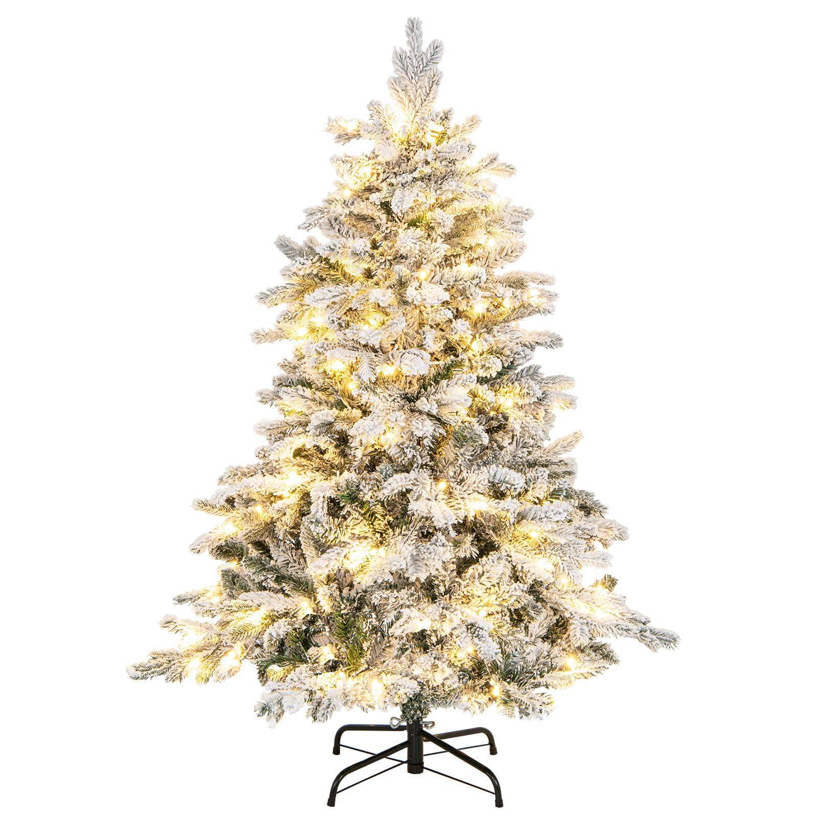 135 cm konstgjord julgran med snö och LED-ljus | Hem & Hobby | Pryloteket