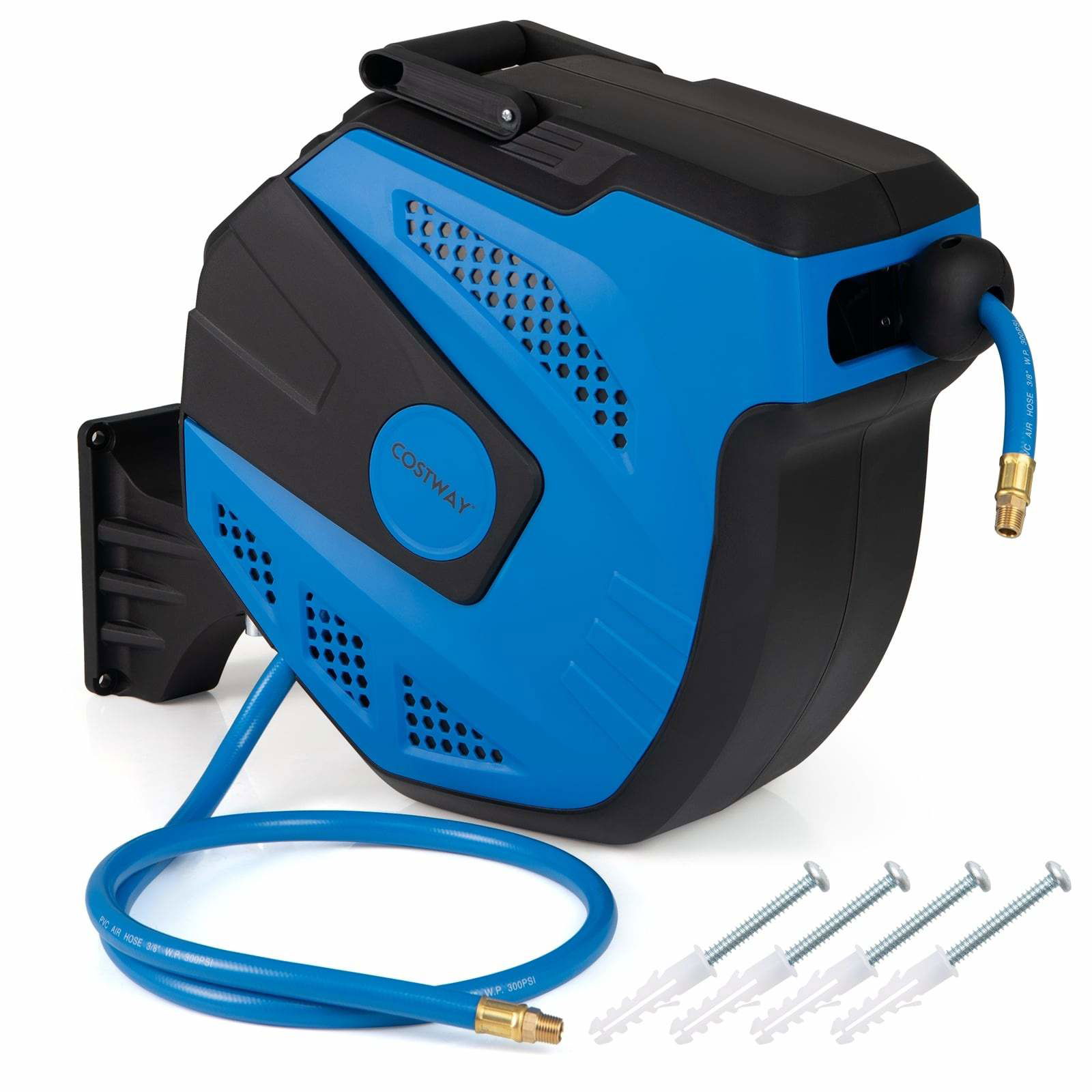 Automatisk luftslangvinda – 15 m, väggmonterad, 300 PSI | Hem & Hobby | Pryloteket