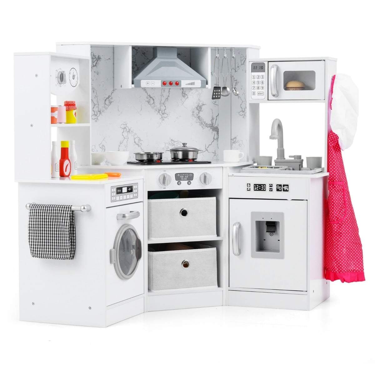 Børnelegekøkken med lys, lyde og vandsystem
