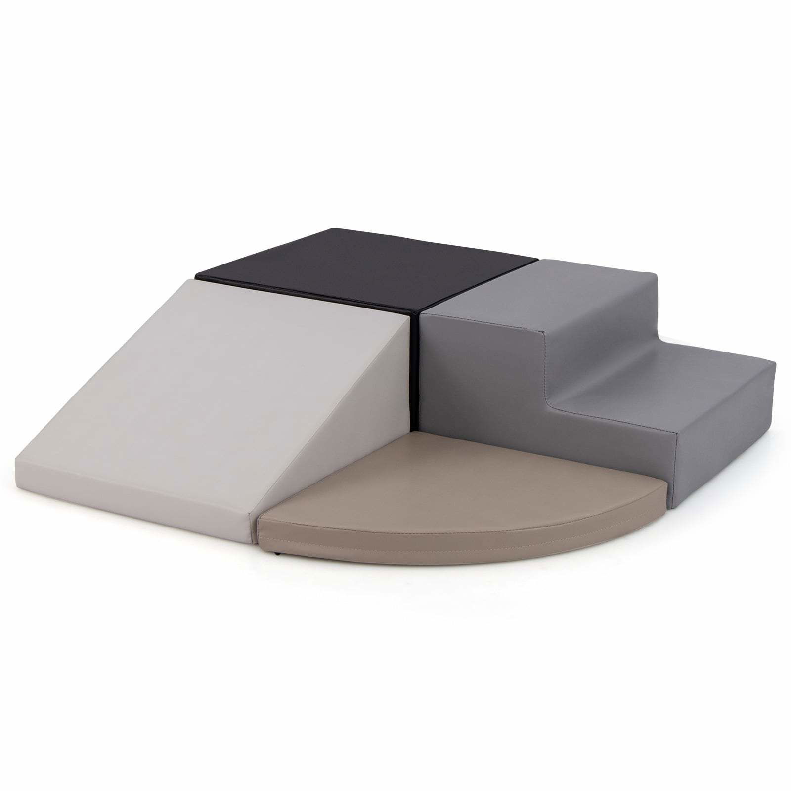 Skumlegeklodser – 4-delt klatre- og rutsjebane