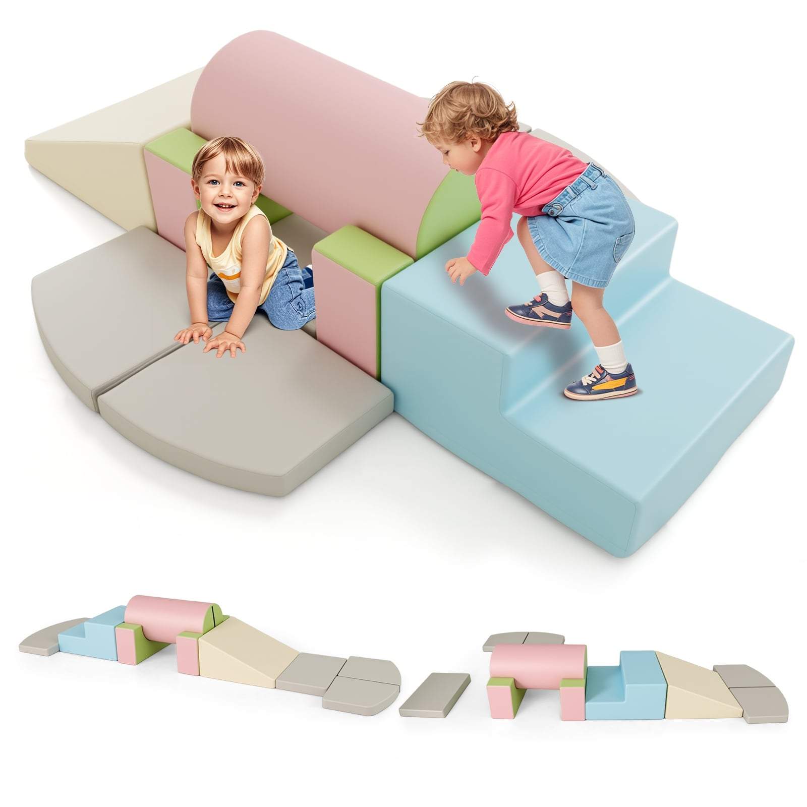 Skumklätterblockset – 10 delar, mjuka och hållbara | Hem & Hobby | Pryloteket