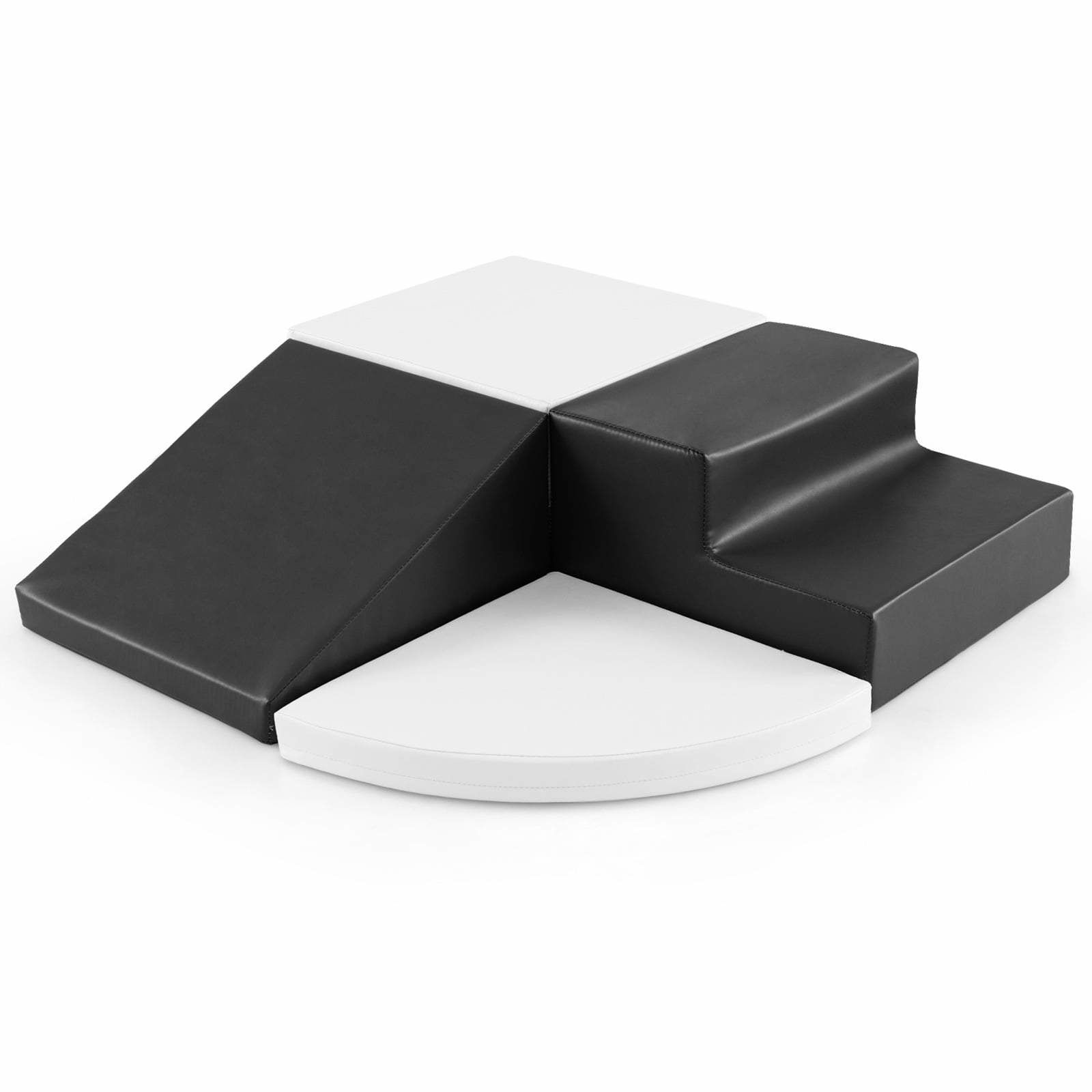 Skumlegeklodser – 4-delt klatre- og rutsjebane