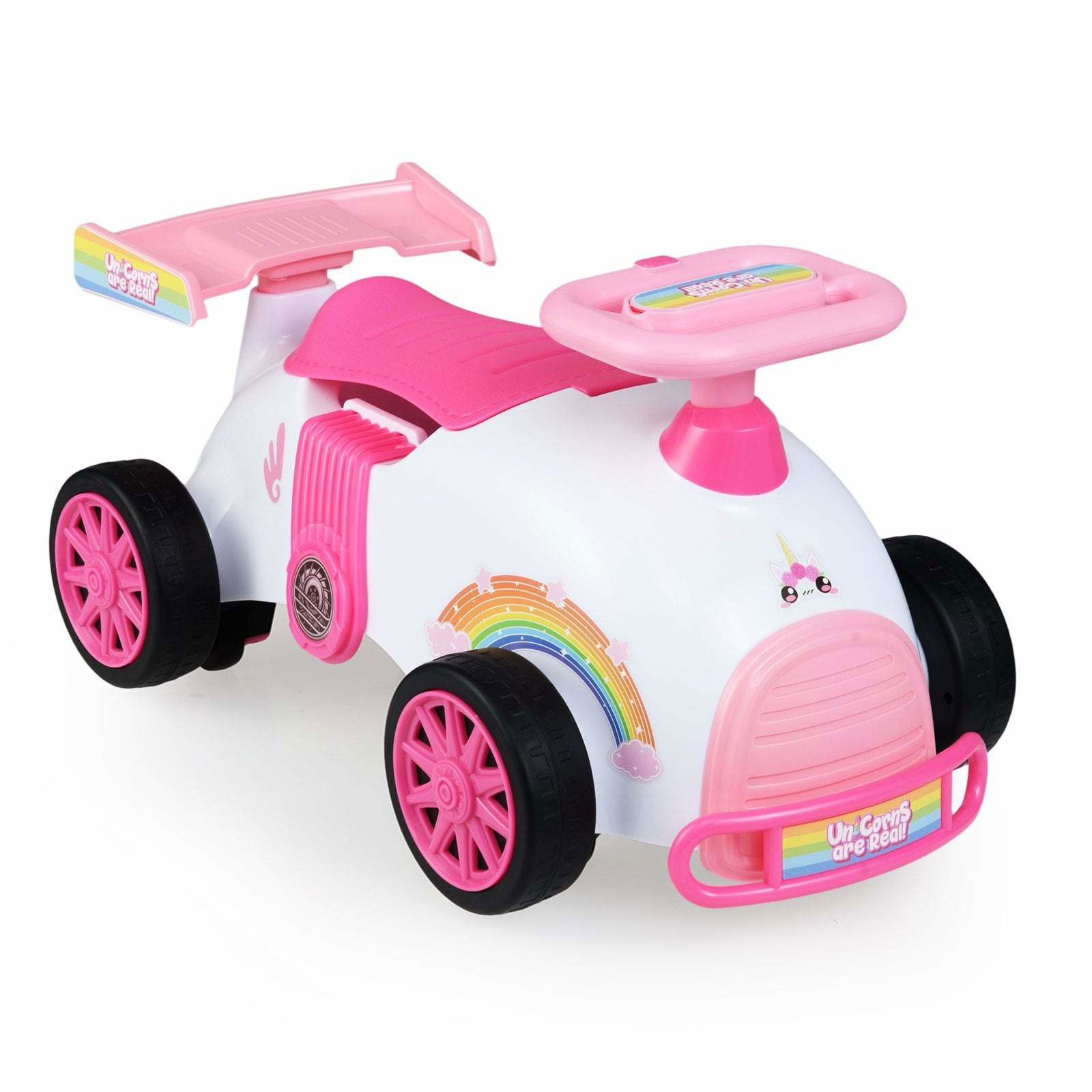 Åkbil för småbarn med musik och förvaring – Enhörningstema | Hem & Hobby | Pryloteket