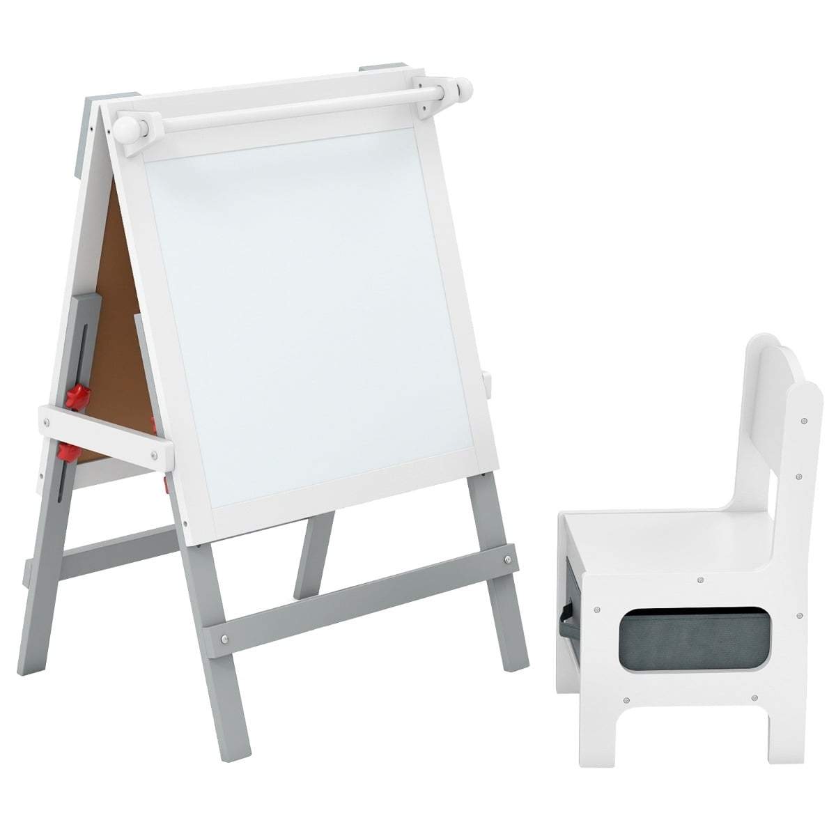 Justerbart staffli för barn – svarta tavlan, whiteboardtavlan och stolen | Hem & Hobby | Pryloteket