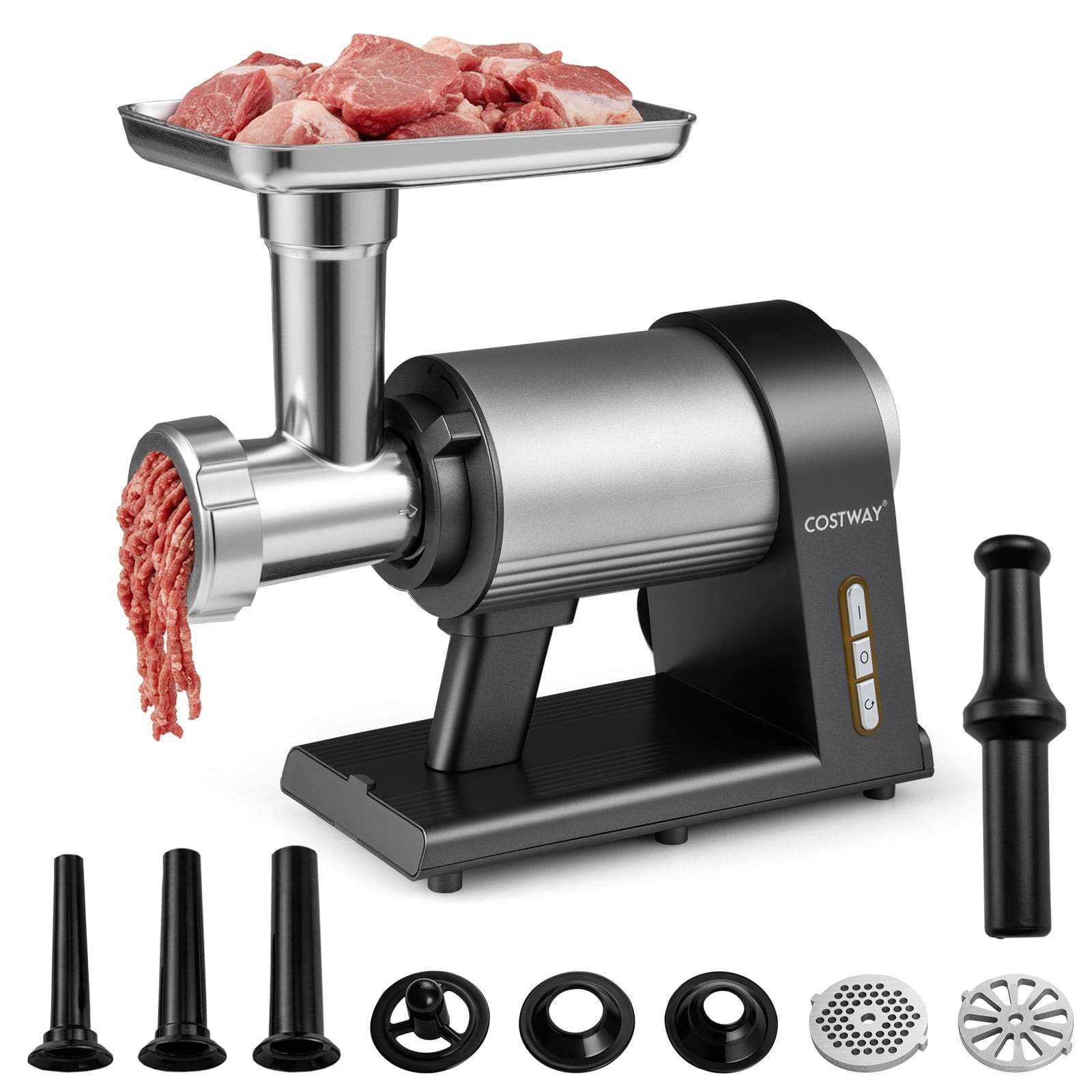 Elektrisk köttkvarn – 2000W, 3 korvrör, kebabset | Hem & Hobby | Pryloteket