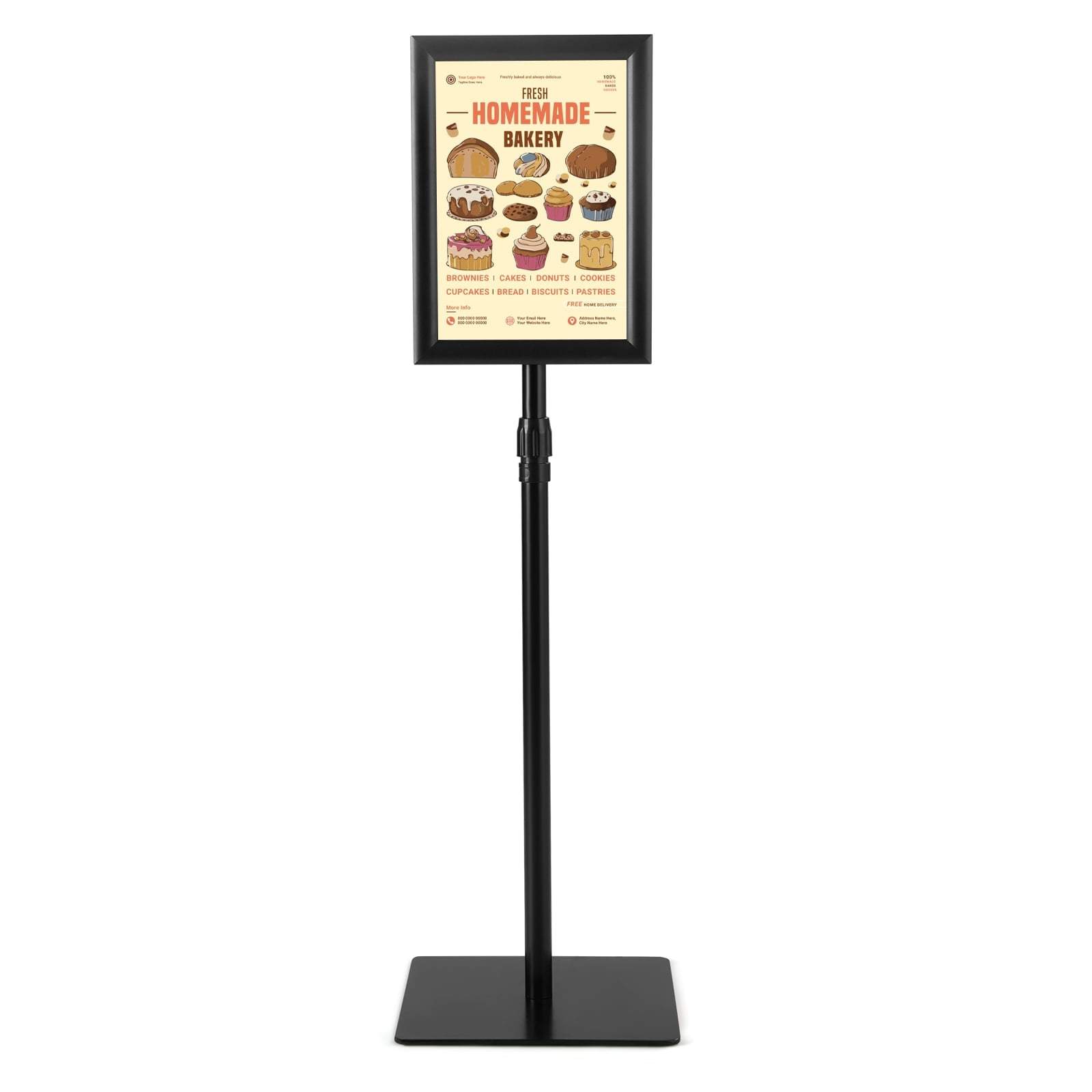 A4 Skylthållare 2-pack – Justerbara och hållbara displayställ | Hem & Hobby | Pryloteket