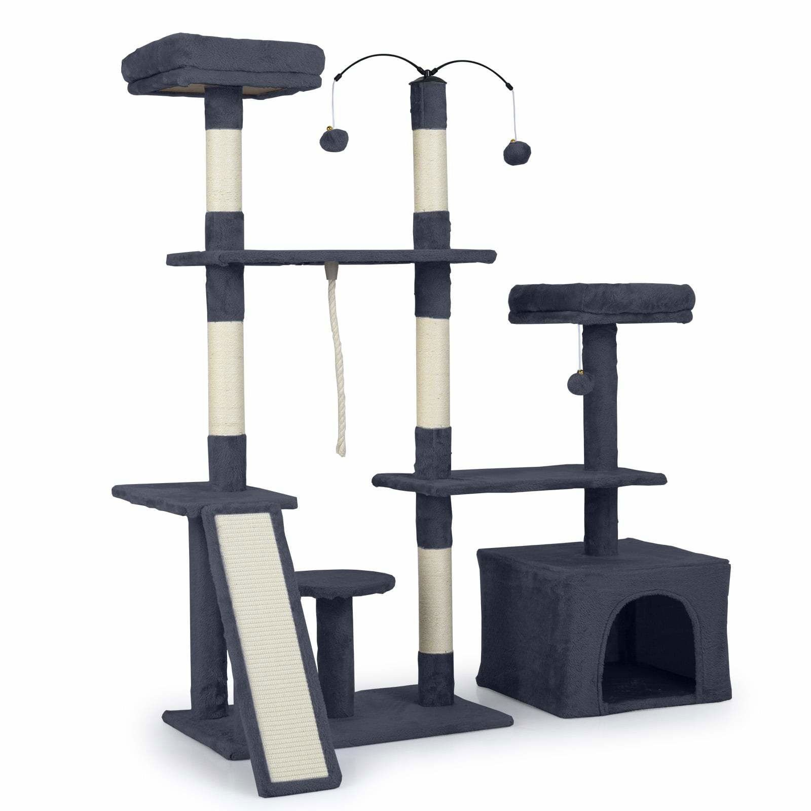 Kradsetræ med roterende design – Hyggeligt gemmested og rampe