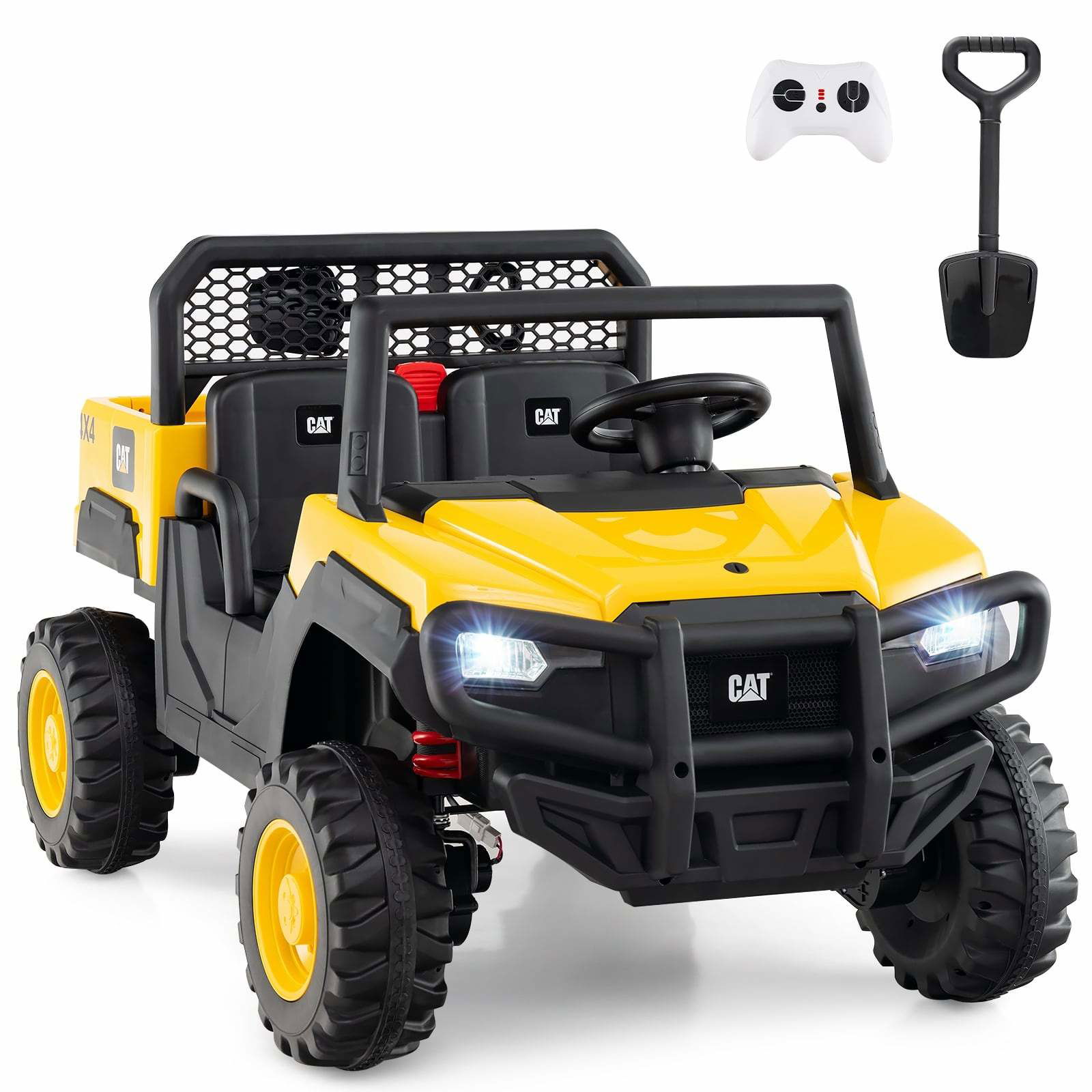 24V Ride-On Dump Truck – 2-personers, fjernbetjening, 4WD
