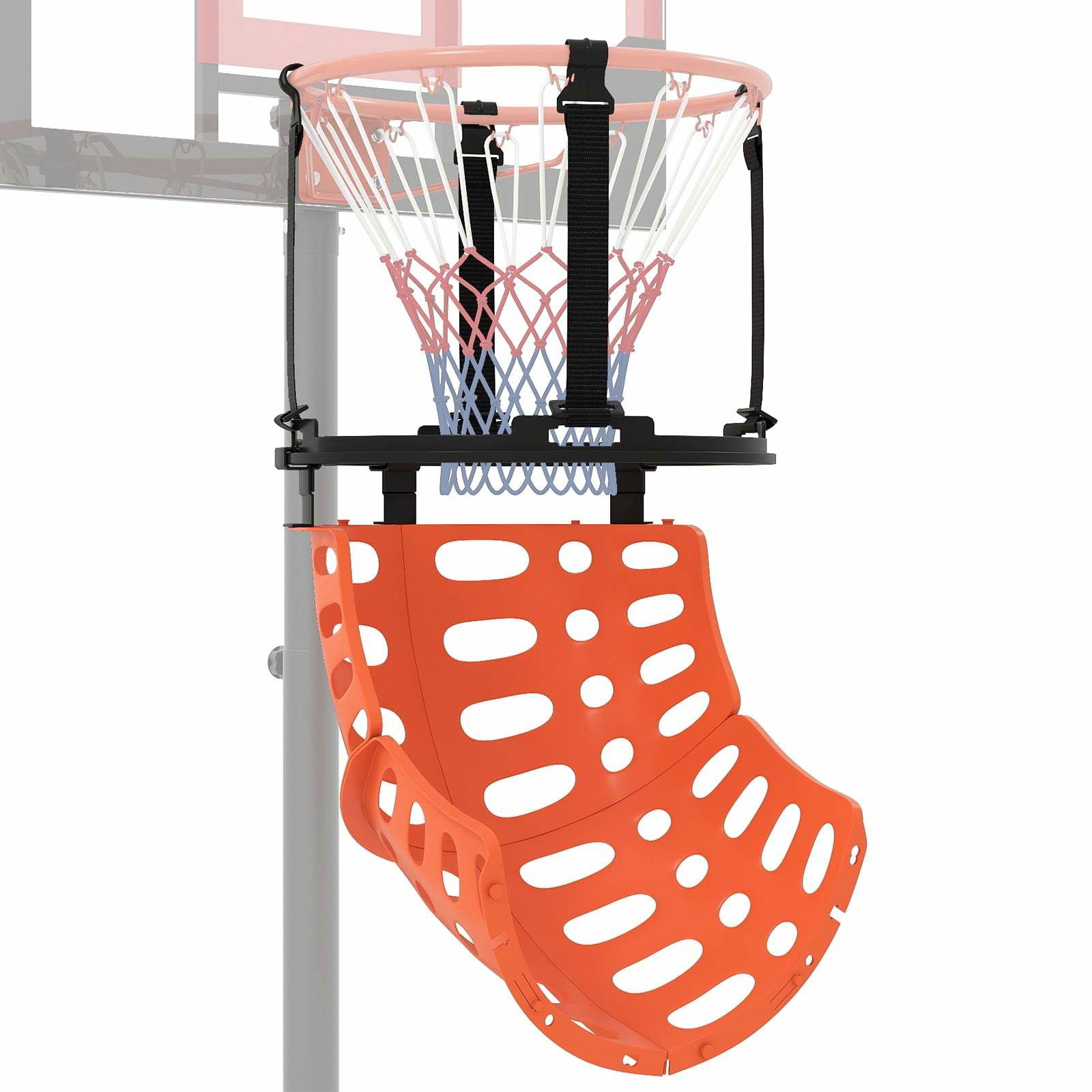 Basketball-rebounder – 360 graders rotation, nem installation, holdbar