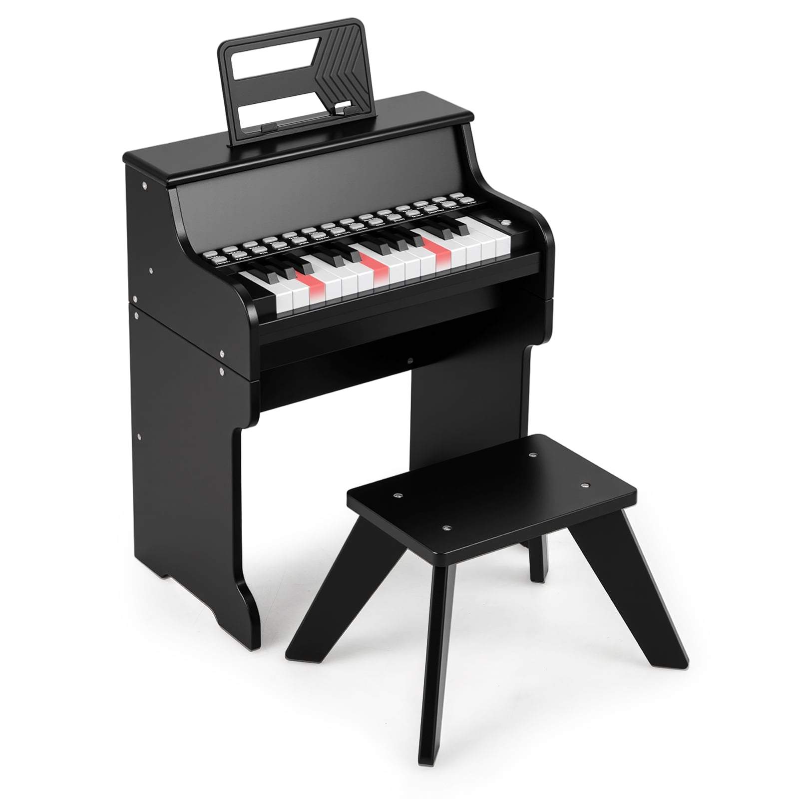 Digitalpiano för barn med 25 tangenter och pall – justerbar hastighet | Hem & Hobby | Pryloteket