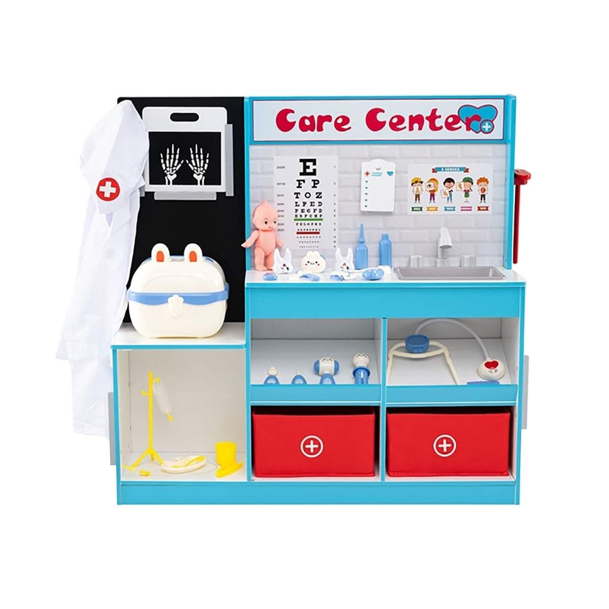 Trælægelegsæt med røntgen- og EKG-monitor