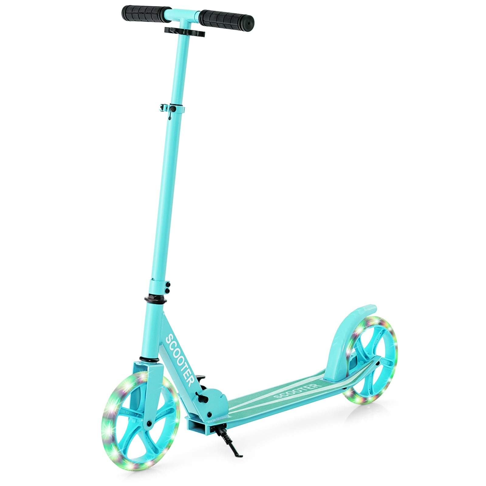 Hopfällbar sparkcykel med LED-hjul och justerbar höjd | Hem & Hobby | Pryloteket