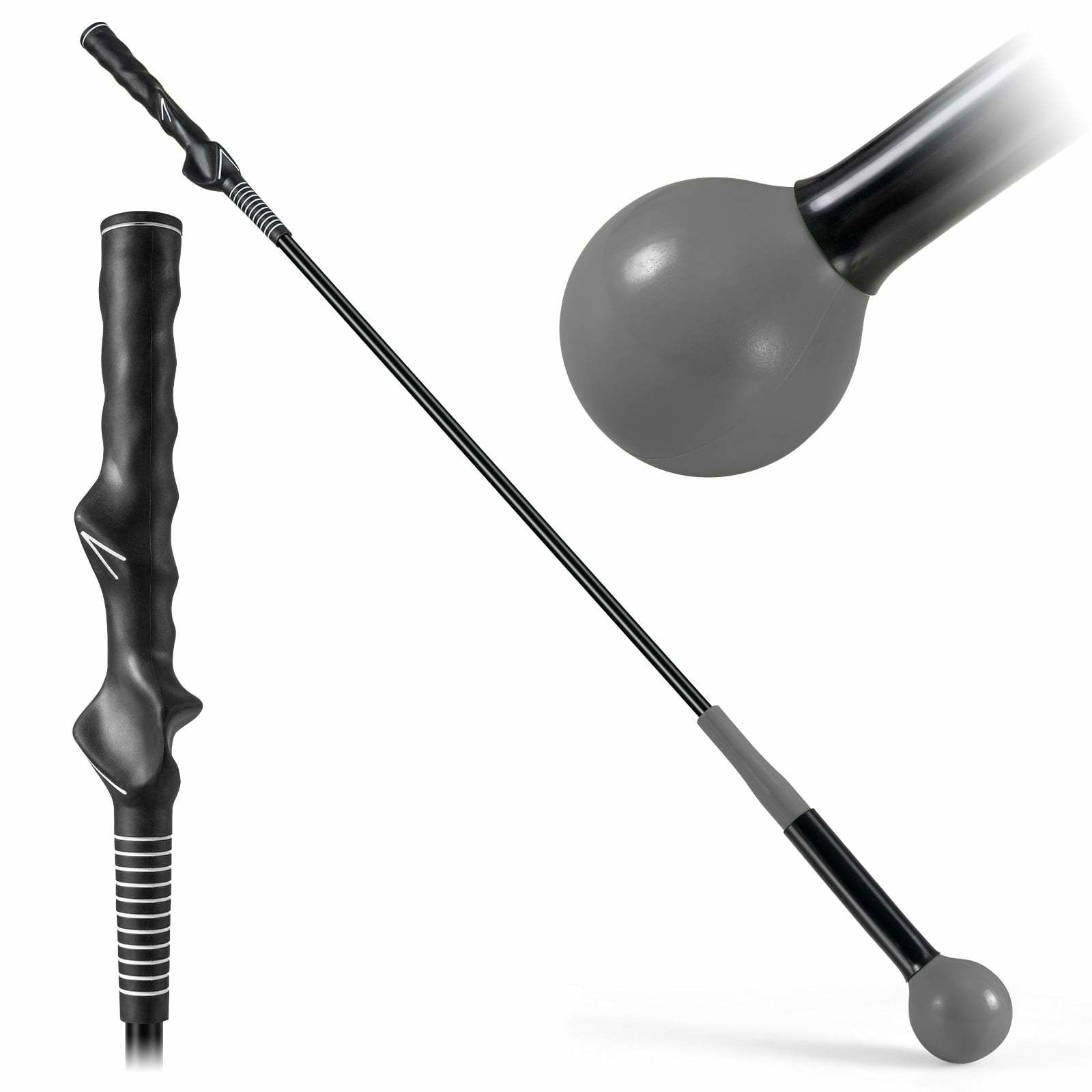 Golfsvingtræner – 100 cm, vægtet hoved, højrehåndet