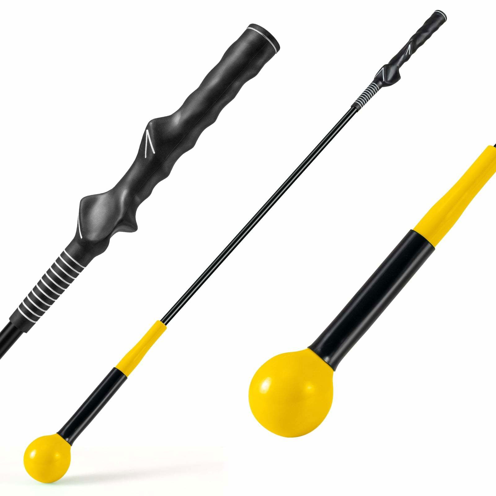 Golfsvingtræner – 100 cm, vægtet hoved, fleksibelt skaft