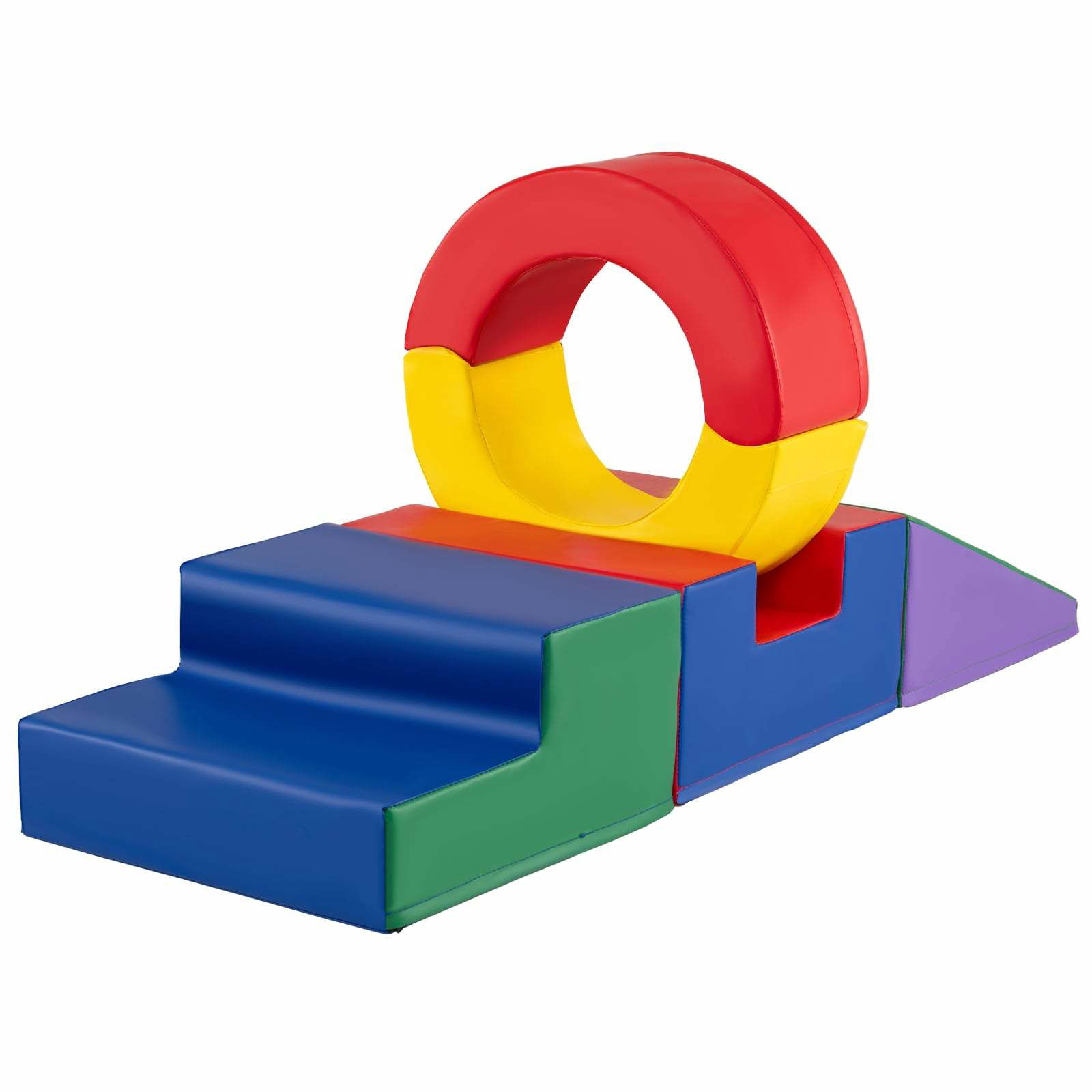 Blødt klatre- og kravlelegesæt til børn – 5 dele, flerfarvet