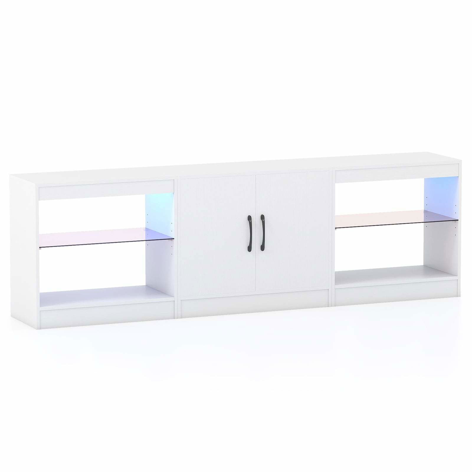 Modulært TV-bord med LED-lys, passer til op til 85" TV'er