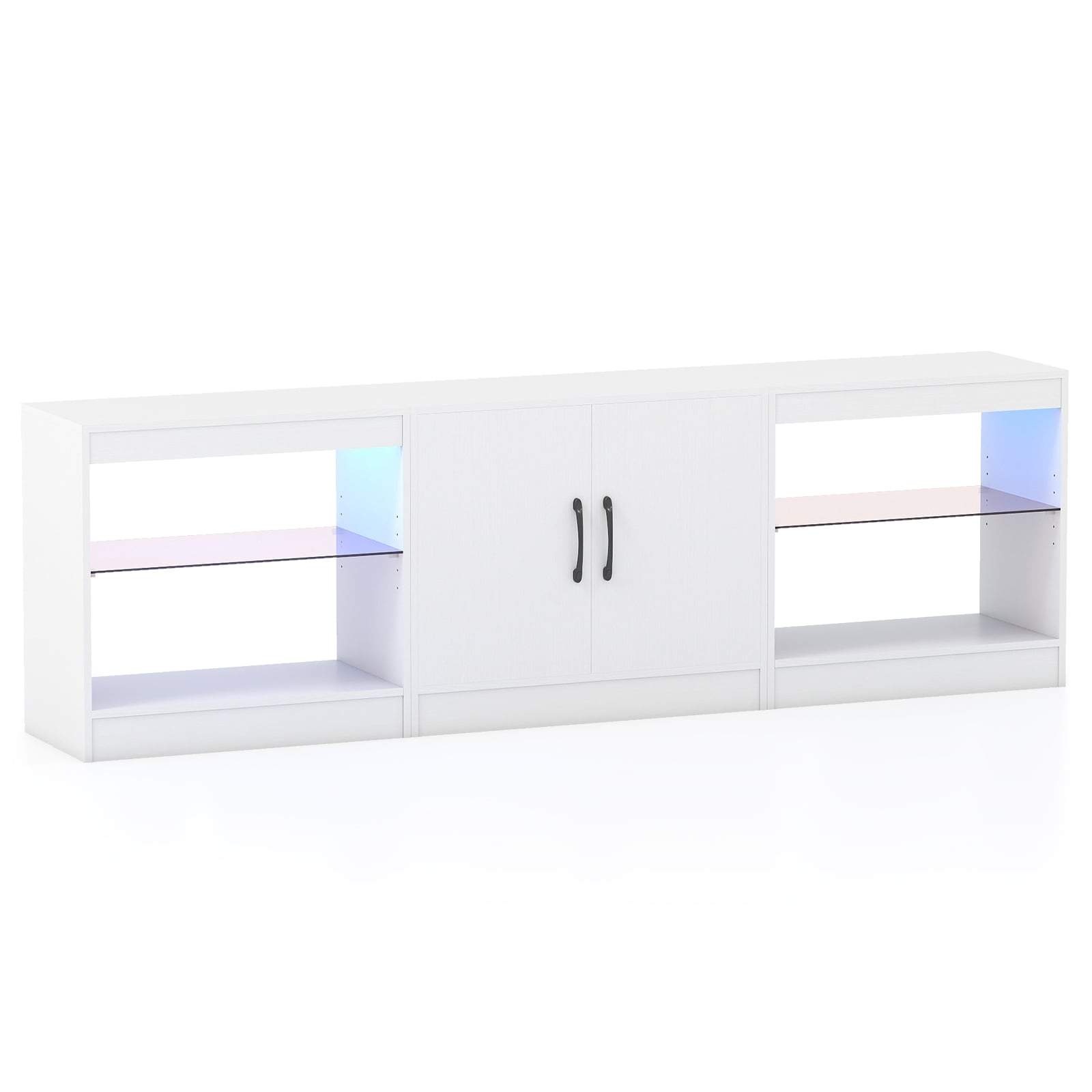 Modulært TV-bord med LED-lys, passer til op til 85" TV'er