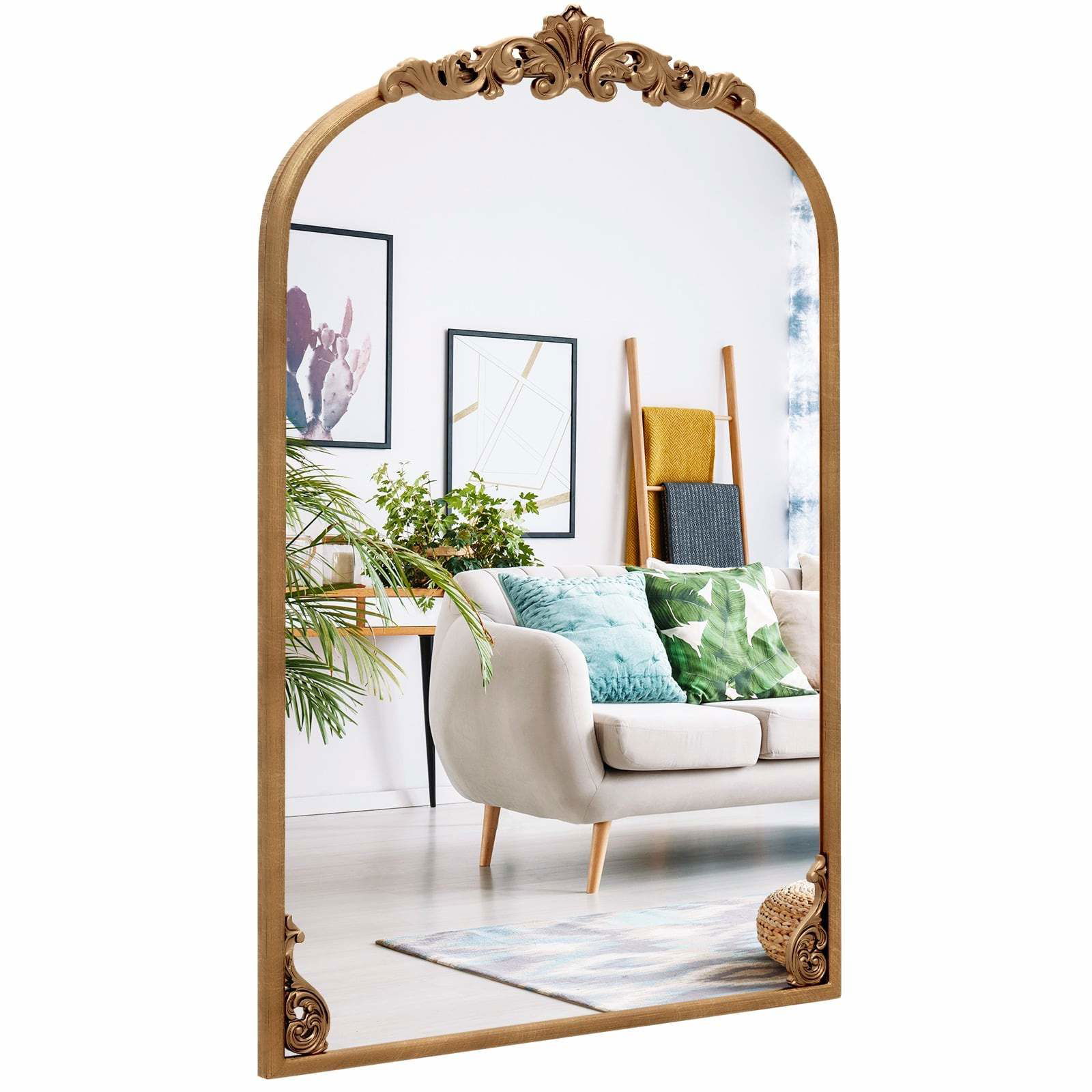 Barock väggspegel i guld – 90x61 cm, vintage elegans | Hem & Hobby | Pryloteket