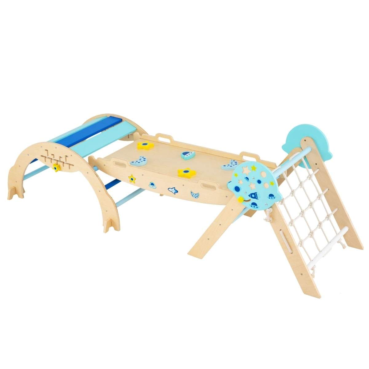 3-i-1 Montessori klatresæt – Sammenklappelig klatrestativ