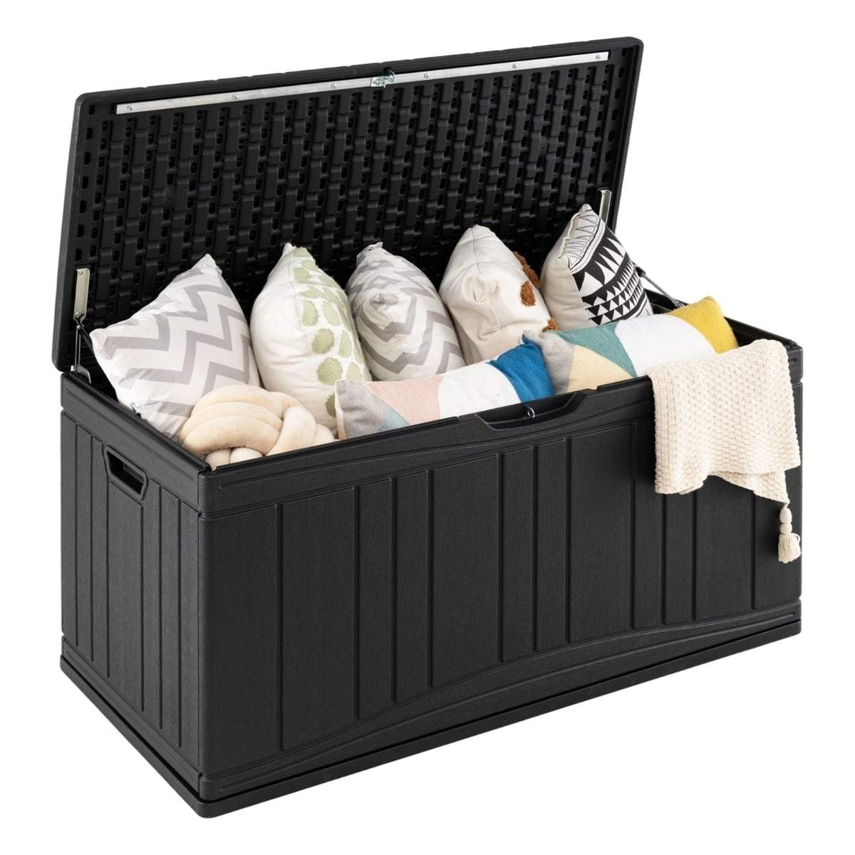 300L HDPE udendørs opbevaringsboks – vejrbestandig og aflåselig