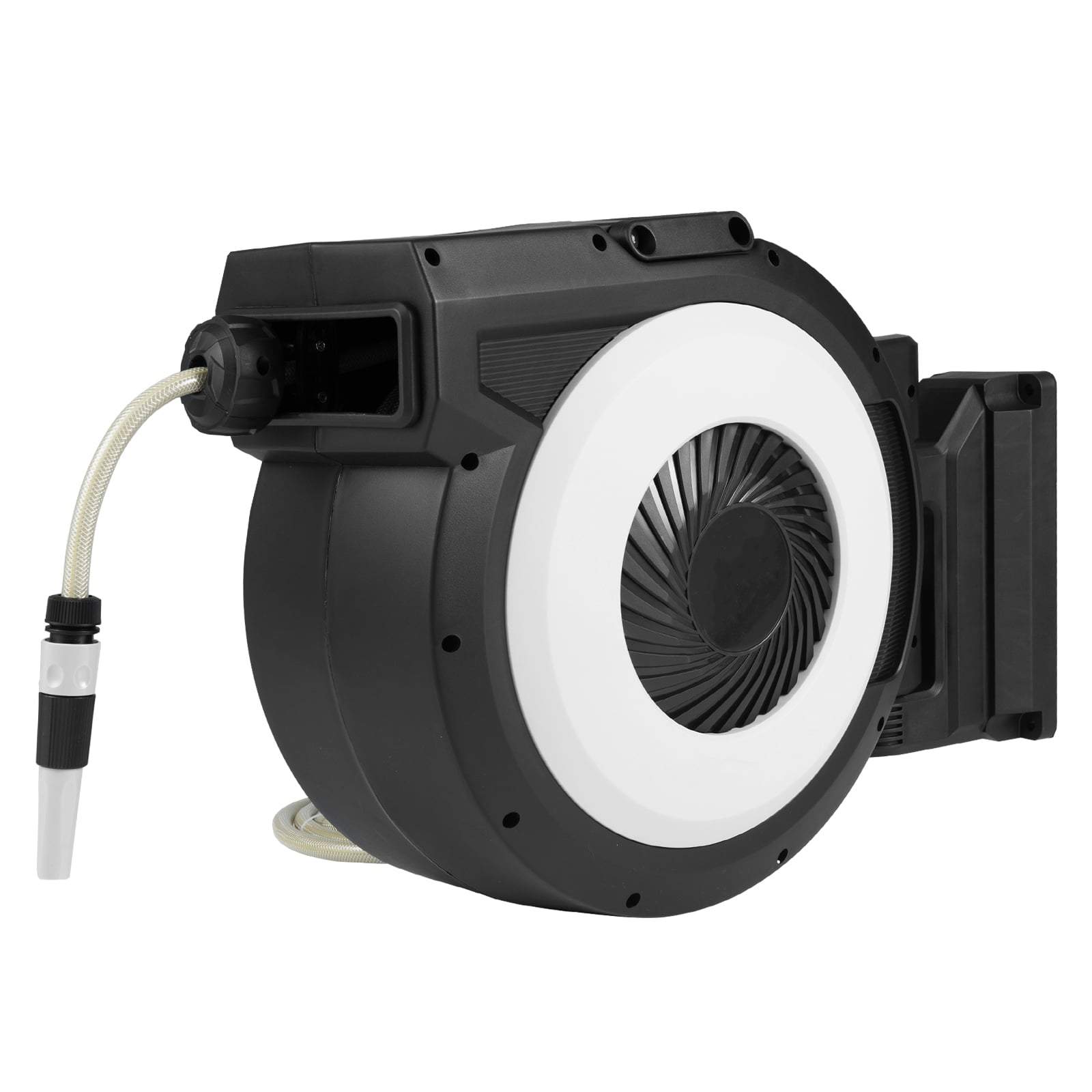 Udtrækkelig haveslangeopruller – 30 m slange, automatisk oprulning, vægmontering