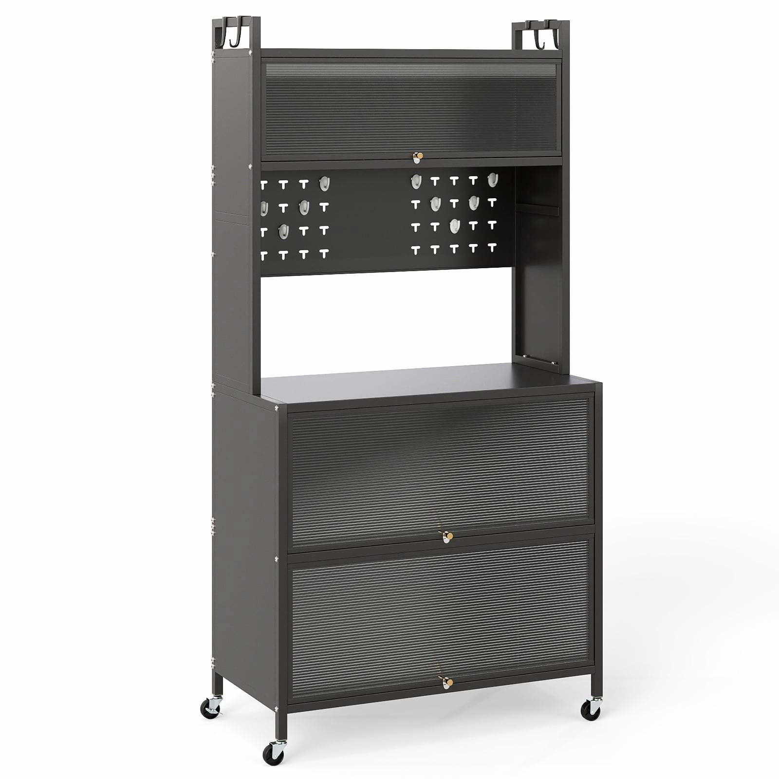 Köksskåp med hjul, vikdörrar och LED-lampor | Hem & Hobby | Pryloteket