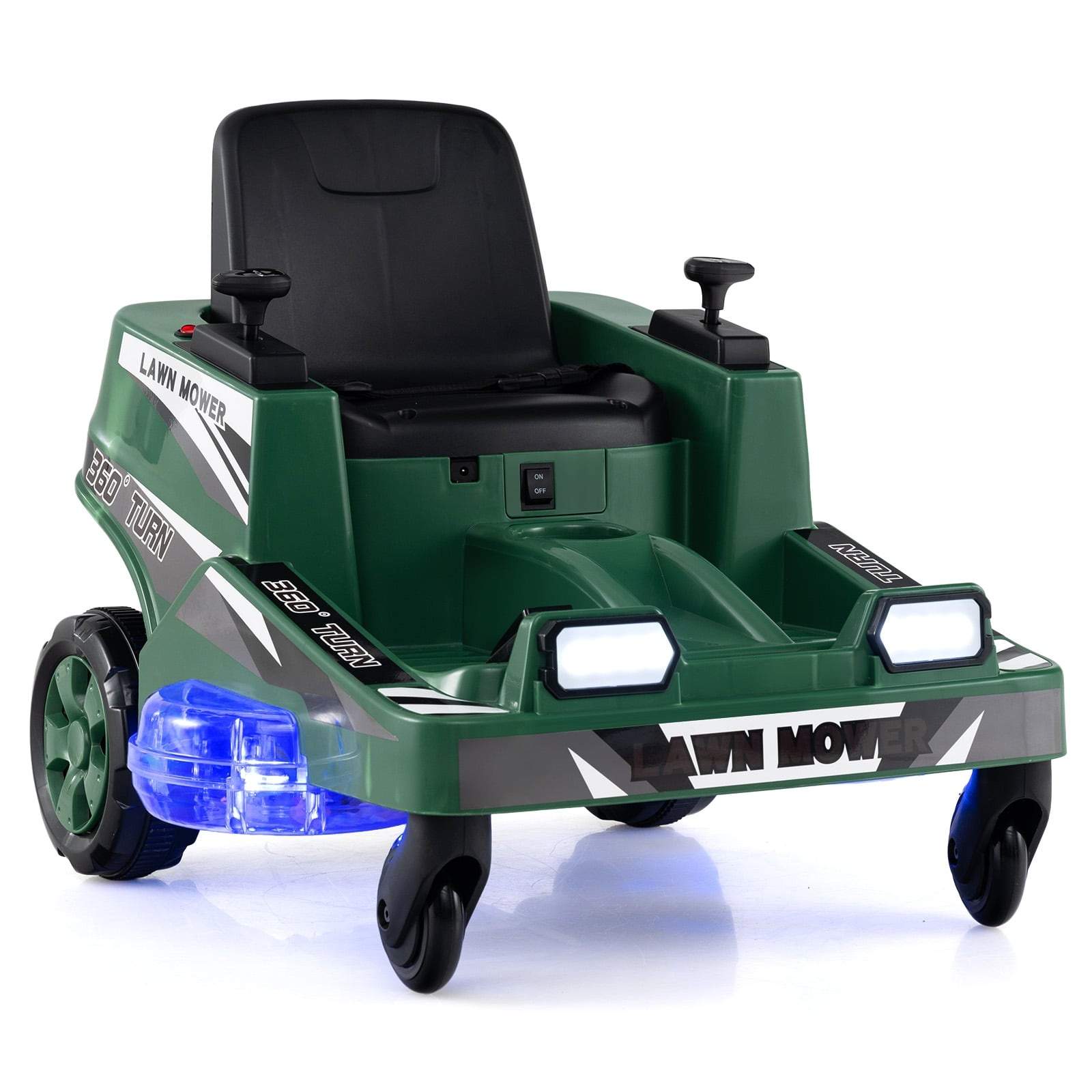 12V barnåkgräsklippare – 360 varv, LED-lampor, säkert kul | Hem & Hobby | Pryloteket