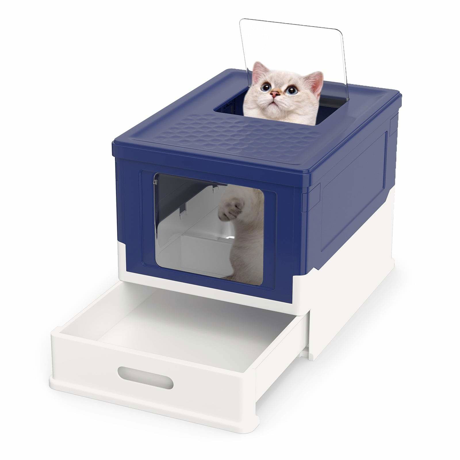 Hopfällbar kattlåda – framtillgång, lättrengörlig låda | Hem & Hobby | Pryloteket