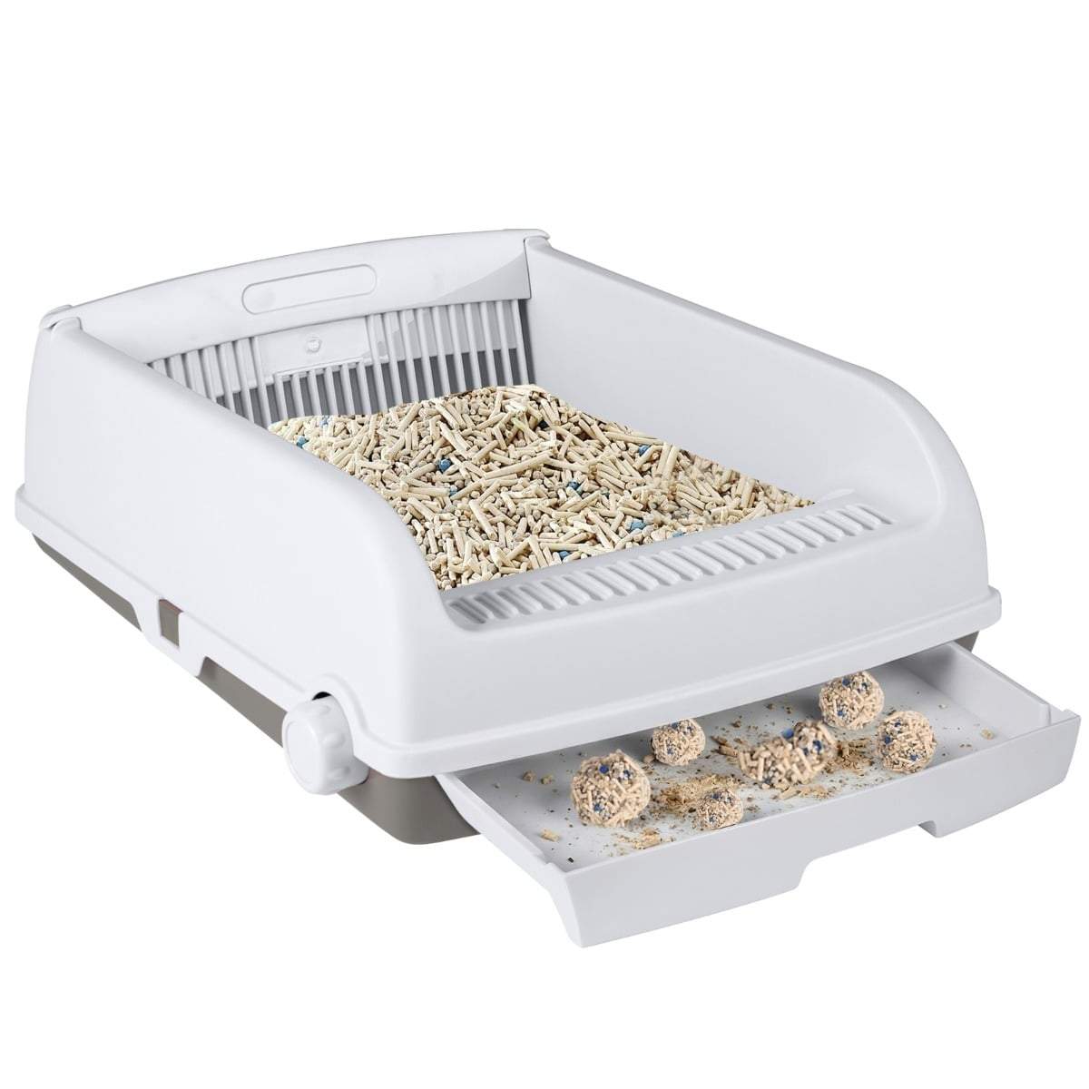 Halvautomatisk kattlåda – Stänkskyddad, enkel att rengöra | Hem & Hobby | Pryloteket