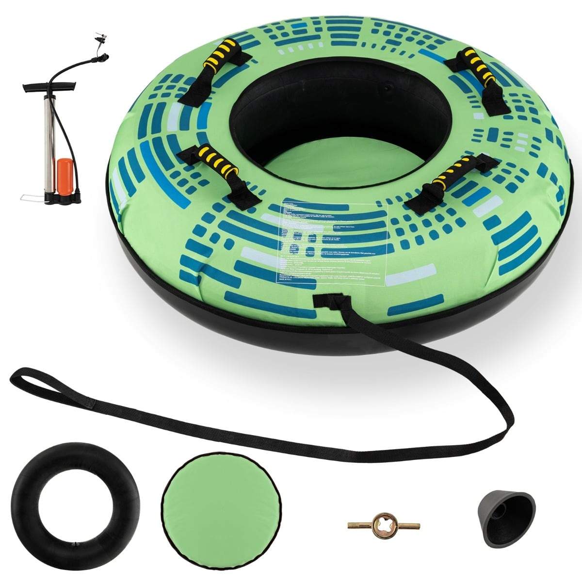 Uppblåsbar snöpulka med pump – 100 cm, mörkgrön | Hem & Hobby | Pryloteket