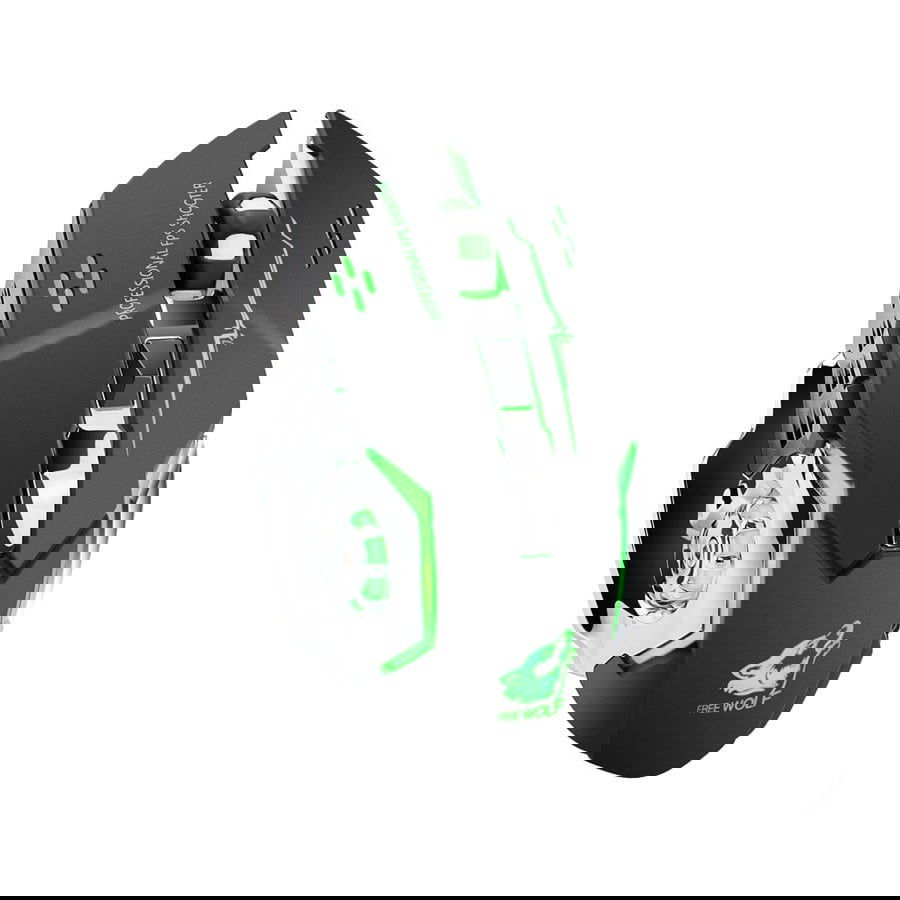 X8 Trådløs 2,4 GHz gamingmus med LED-belysning