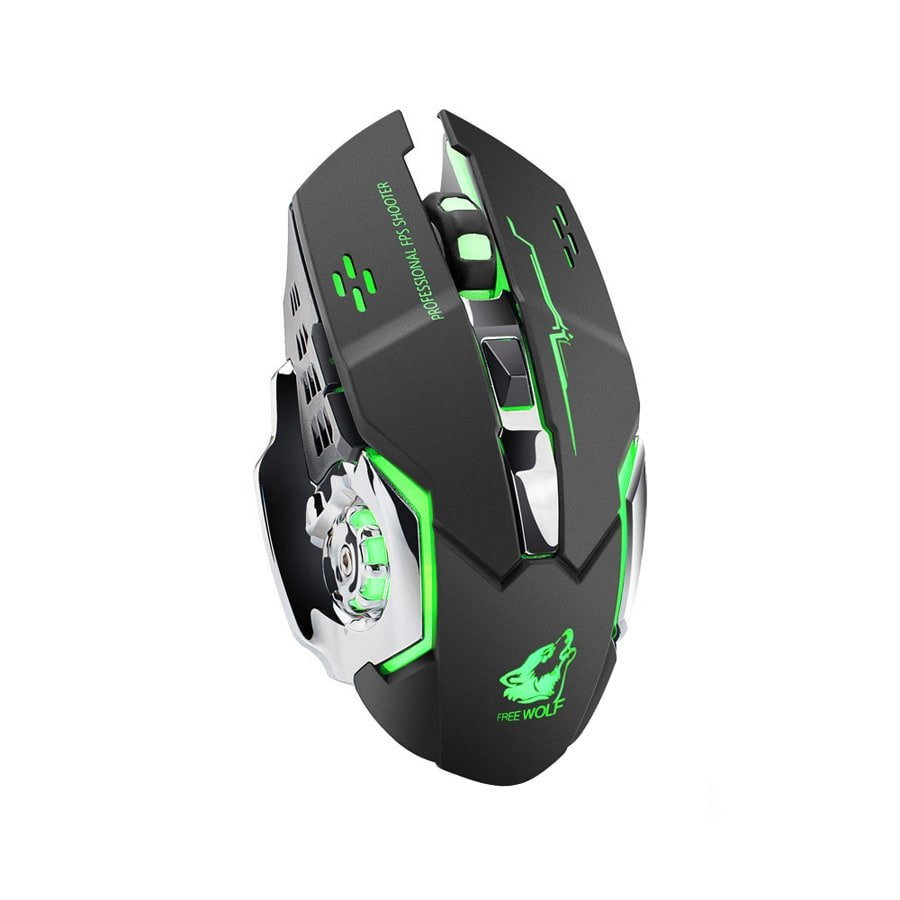 X8 Trådløs 2,4 GHz gamingmus med LED-belysning
