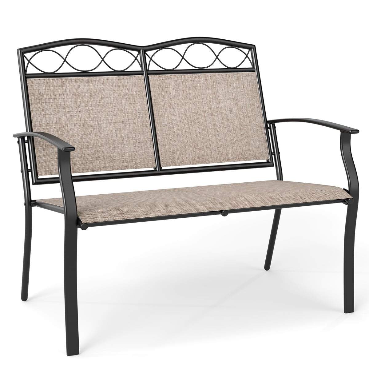 Udendørs 2-personers bænk – åndbar, 300 kg kapacitet