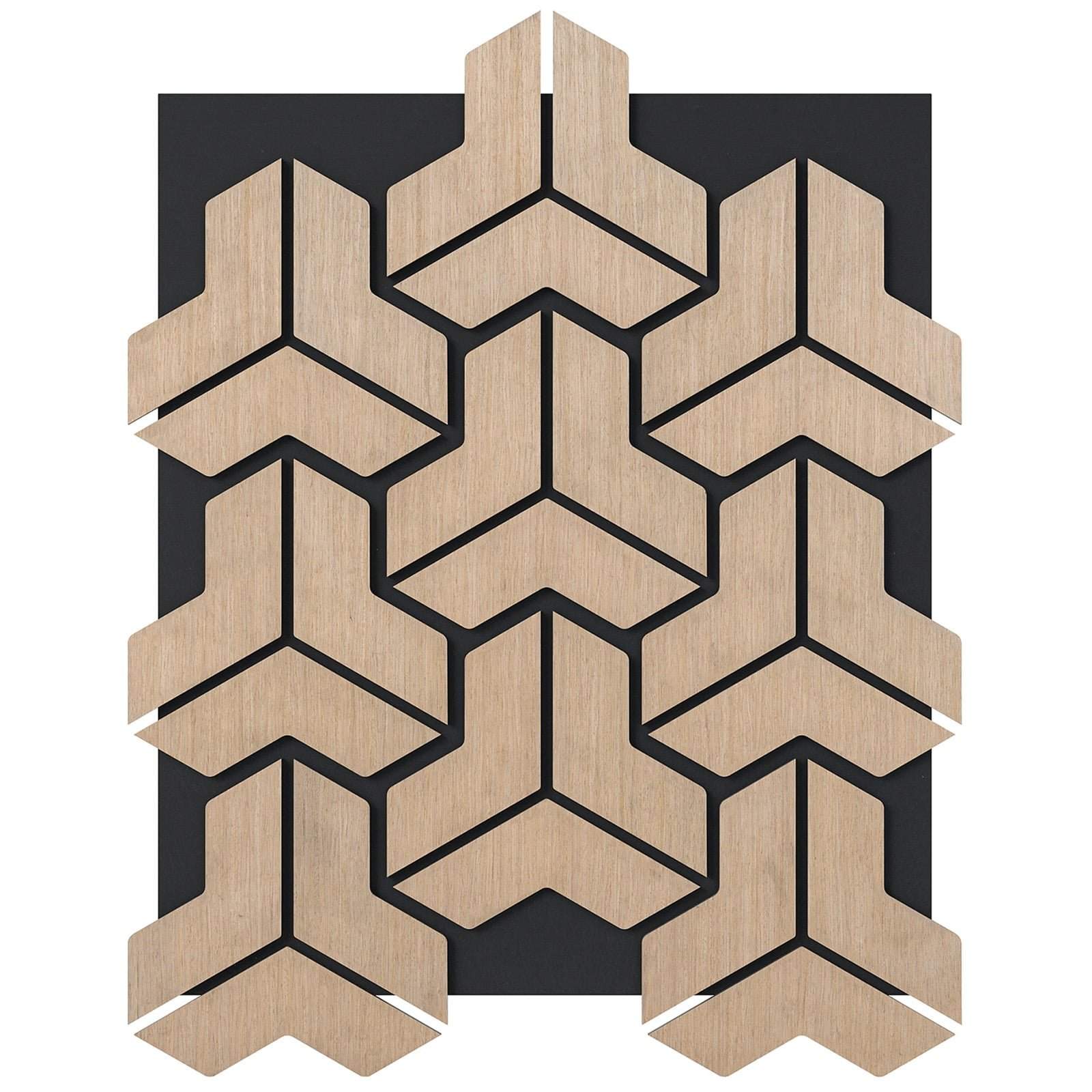 Akustiske vægpaneler, 4-pak – Lydabsorberende trælameller