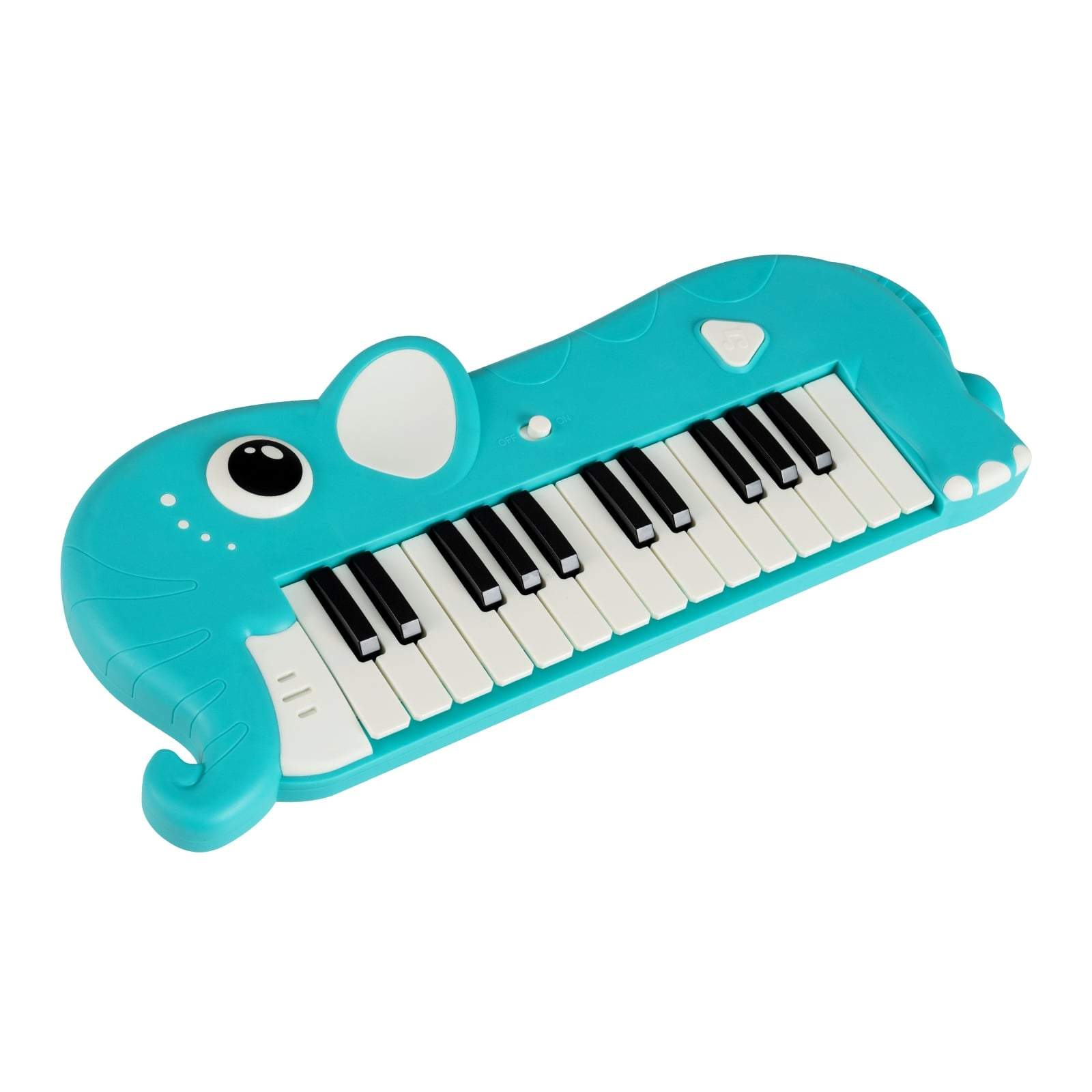 Børne digitalklaver – 25 tangenter, musik og lys, dinosaur/elefant