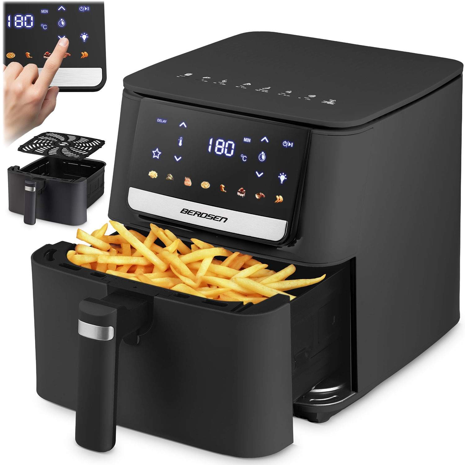 Airfryer 6,5L, 1700W – Pekskärm, 8 program | Hem & Hobby | Pryloteket