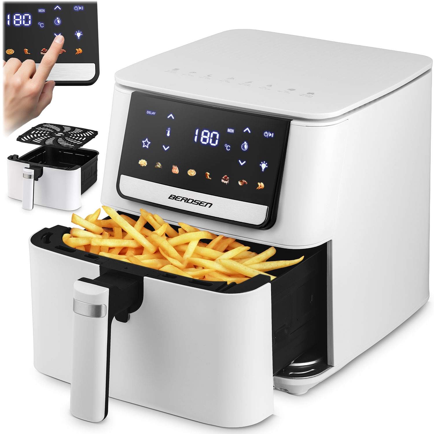 Airfryer 6,5L – Touchskærm, 1700W, 8 programmer