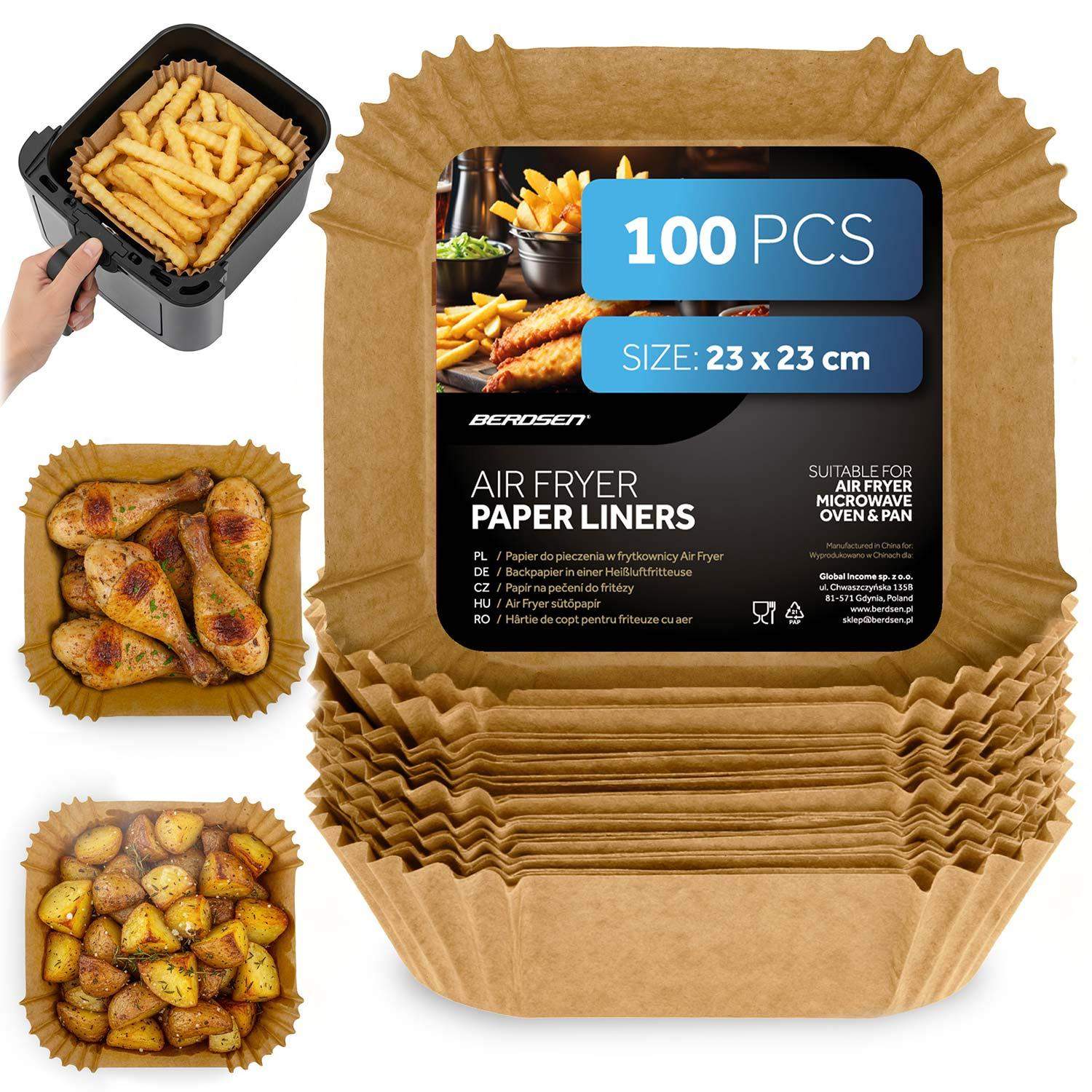 Bakplåtspapper för airfryer, 23 cm, 100-pack | Hem & Hobby | Pryloteket