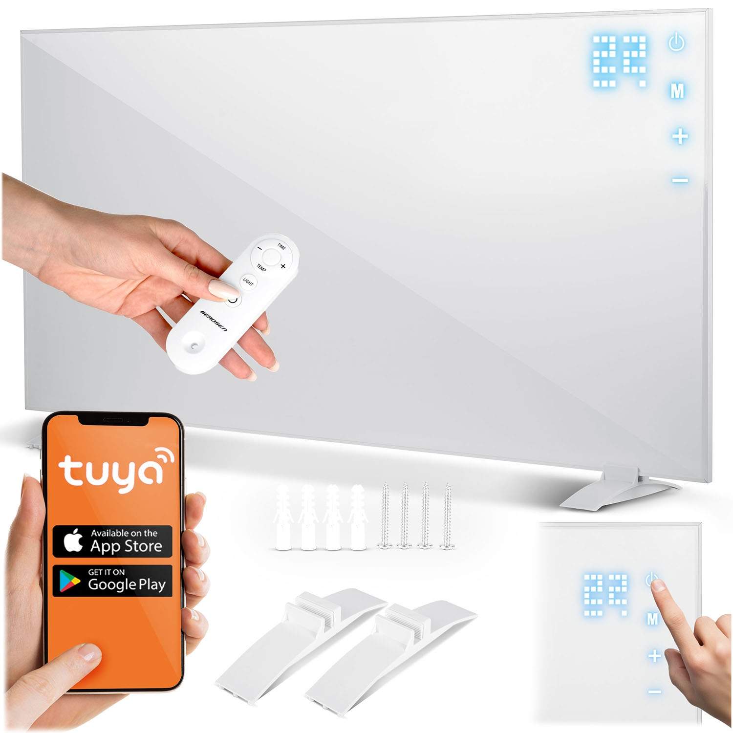 Infrarød varmeapparat 720W Berdsen BD-983 WiFi fjernbetjeningsapp