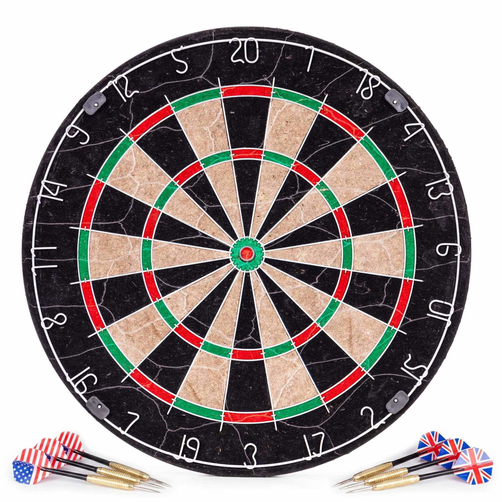 Sisal darttavla med 6 pilar – slitstark och självläkande | Hem & Hobby | Pryloteket