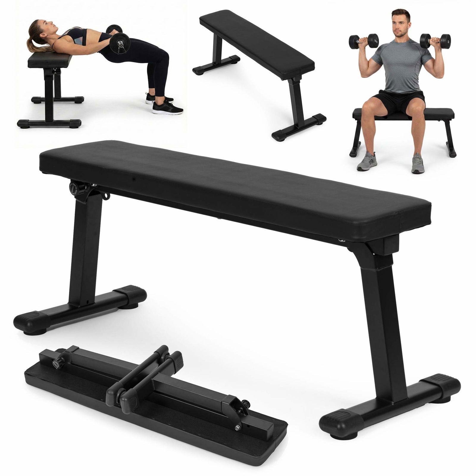 ModernHome kokoontaitettava suora jumppapenkki 120 kg