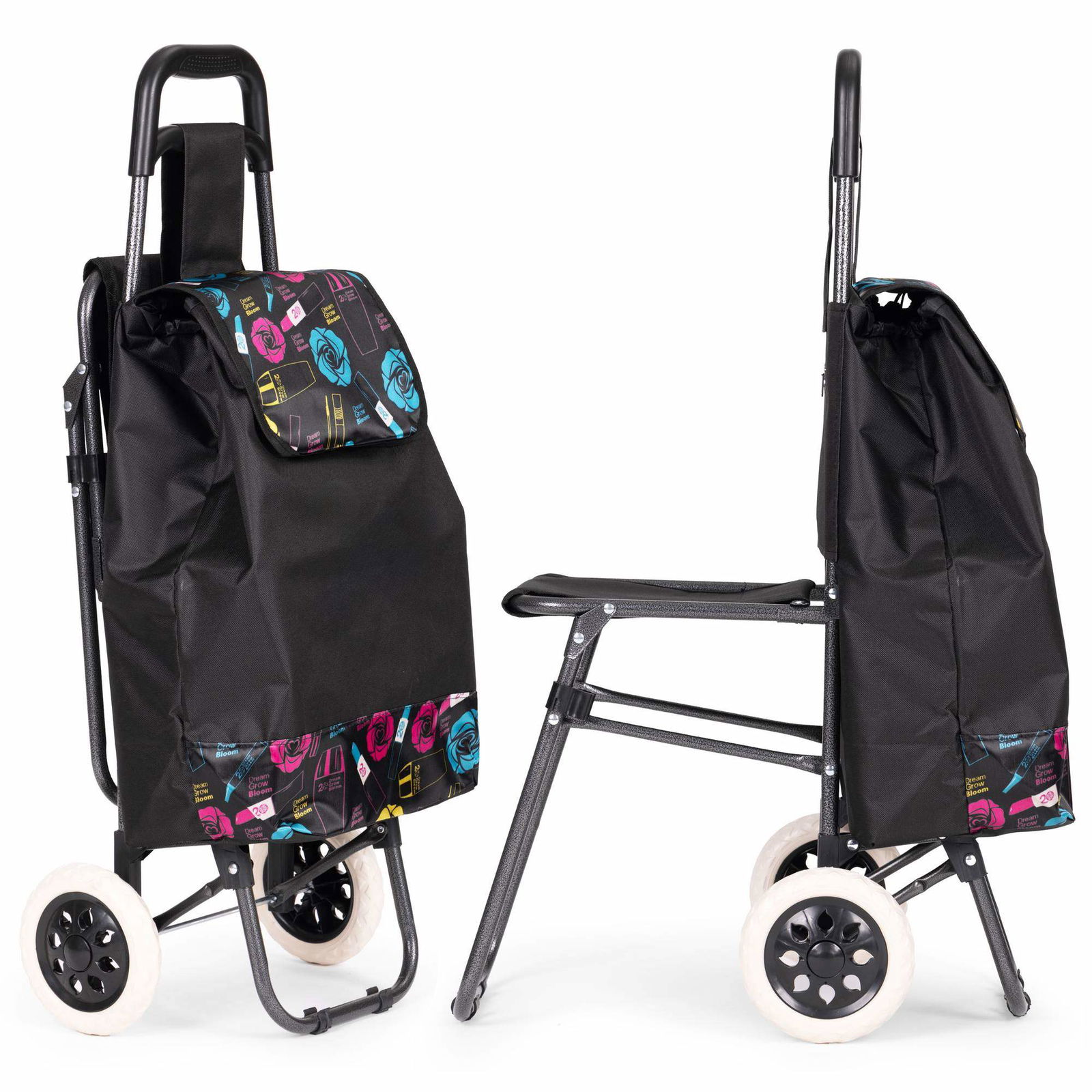 Kundvagn med sits, 30L, stora hjul, vattentät | Hem & Hobby | Pryloteket