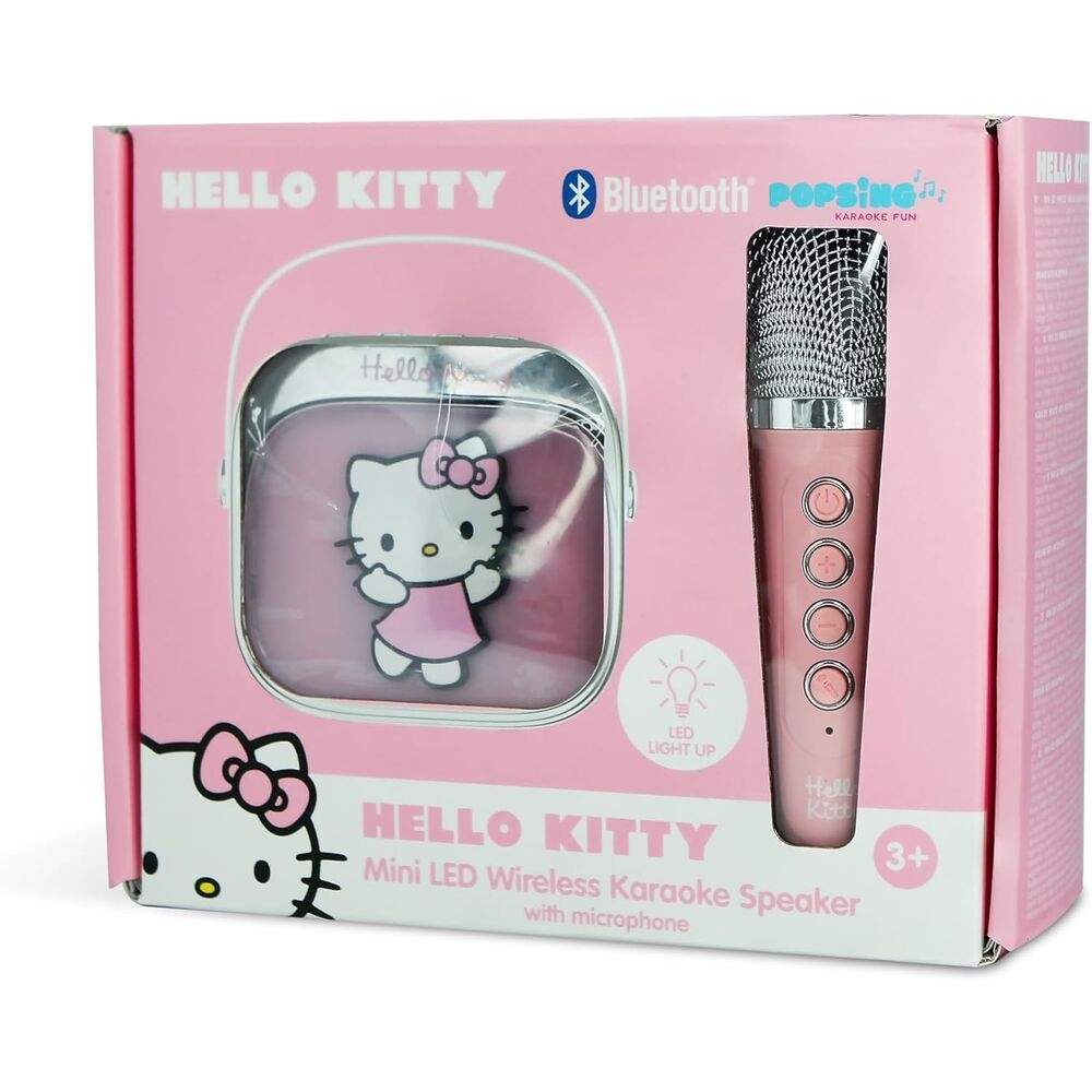 Hello Kitty LED Karaoke Højttaler og Mikrofon