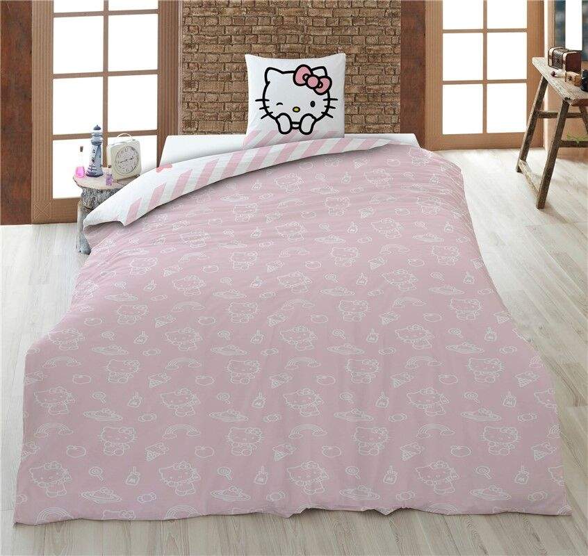 Hello Kitty bomullspåslakan säng 90 cm | Hem & Hobby | Pryloteket