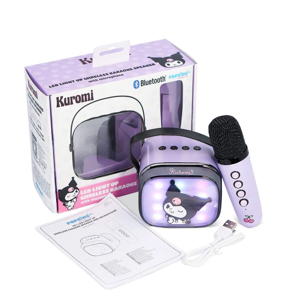 Hello Kitty Kuromi LED Karaoke Højttaler og Mikrofon