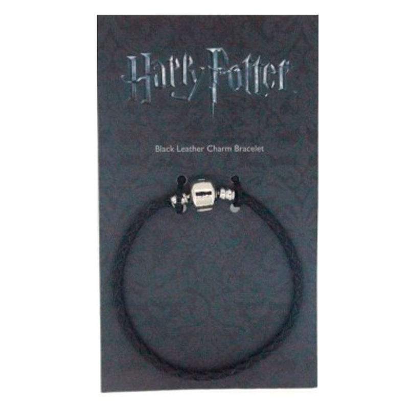 Harry Potter svart läderarmband med berlocker | Hem & Hobby | Pryloteket