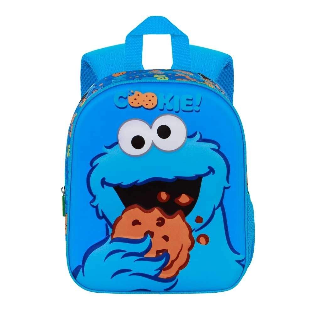 Sesamgade Cookie Monster 3D rygsæk 30 cm