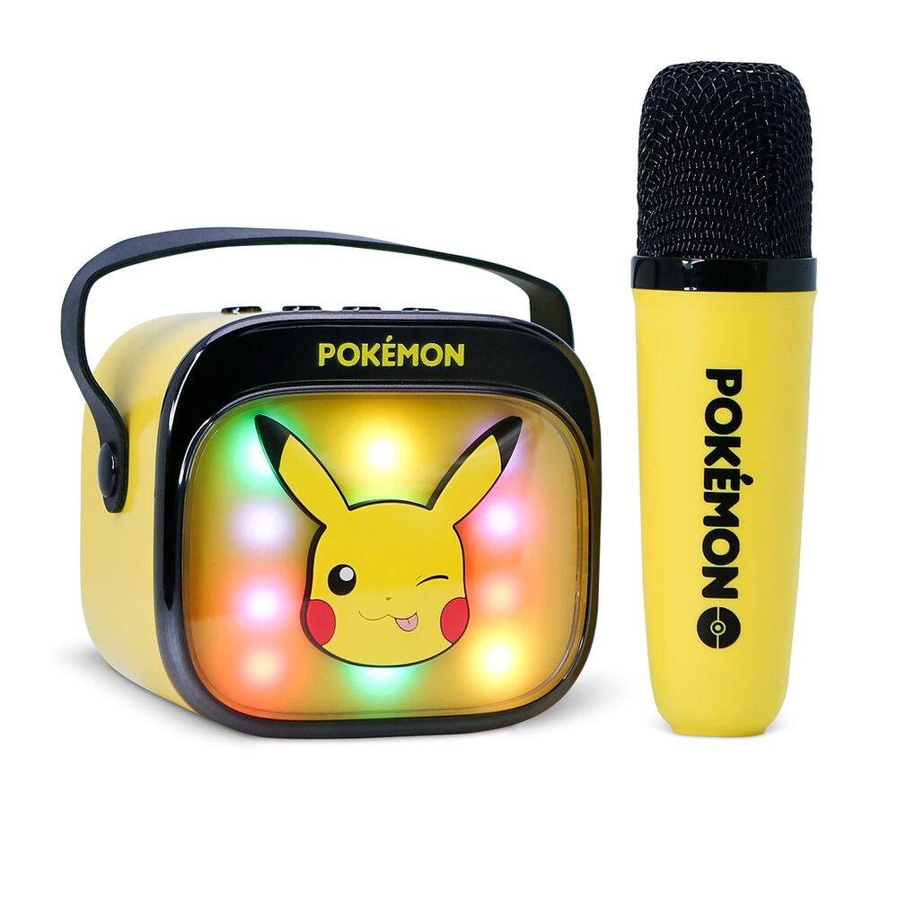 Pokémon Pikachu LED Karaoke Højttaler og Mikrofon