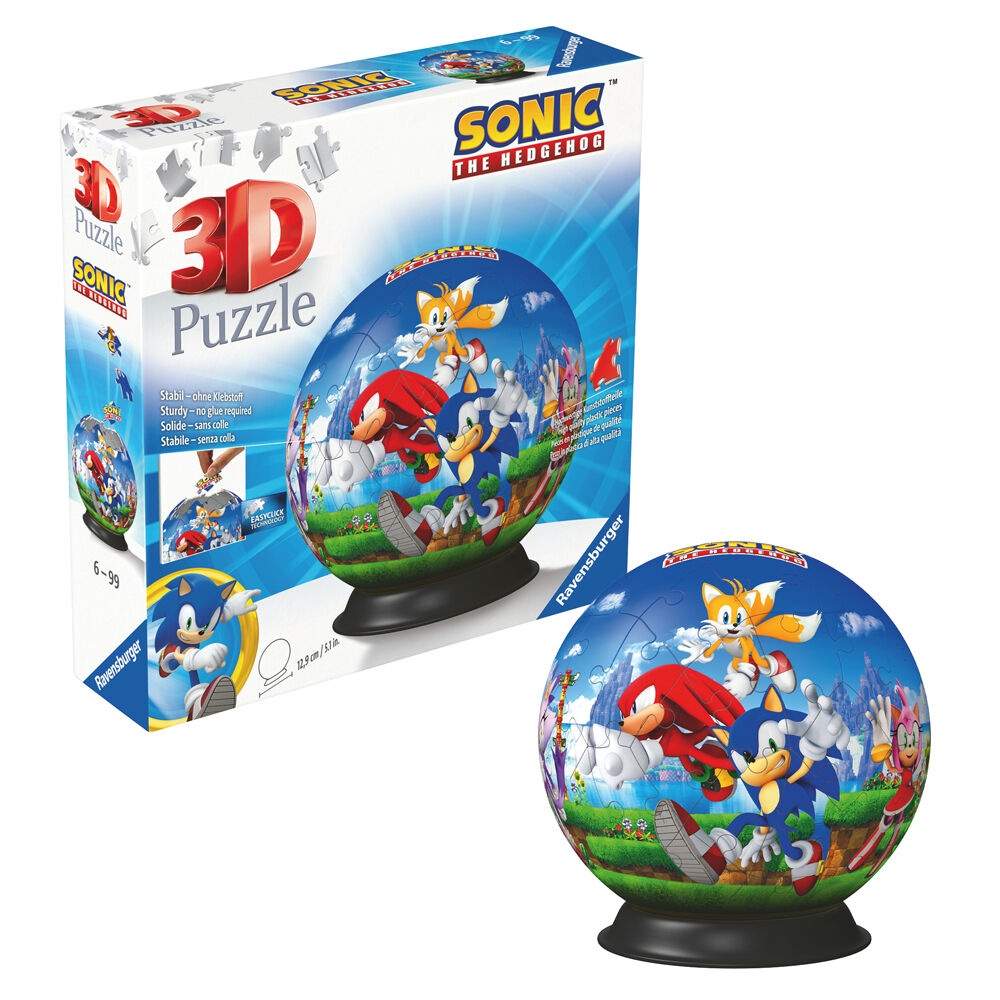 Sonic the Hedgehog 3D-puslespil 72 brikker
