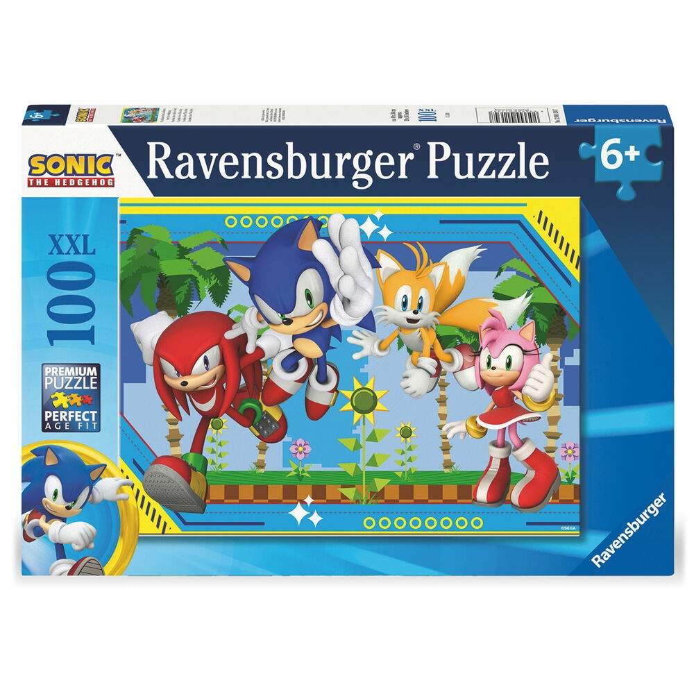 Sonic the Hedgehog XXL puslespil 100 brikker